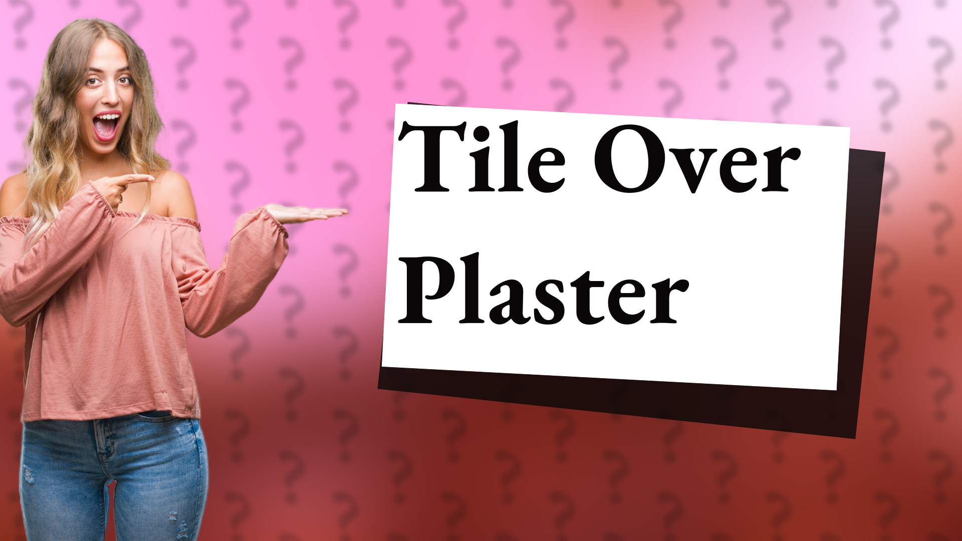 Tile Over Plaster