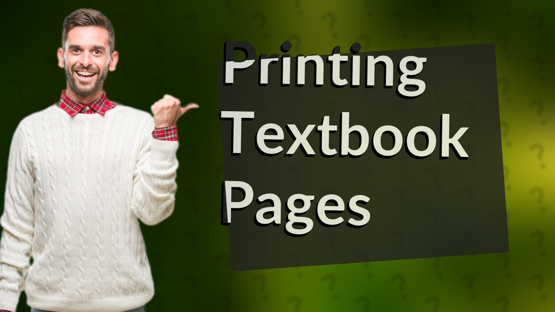 Printing Textbook Pages