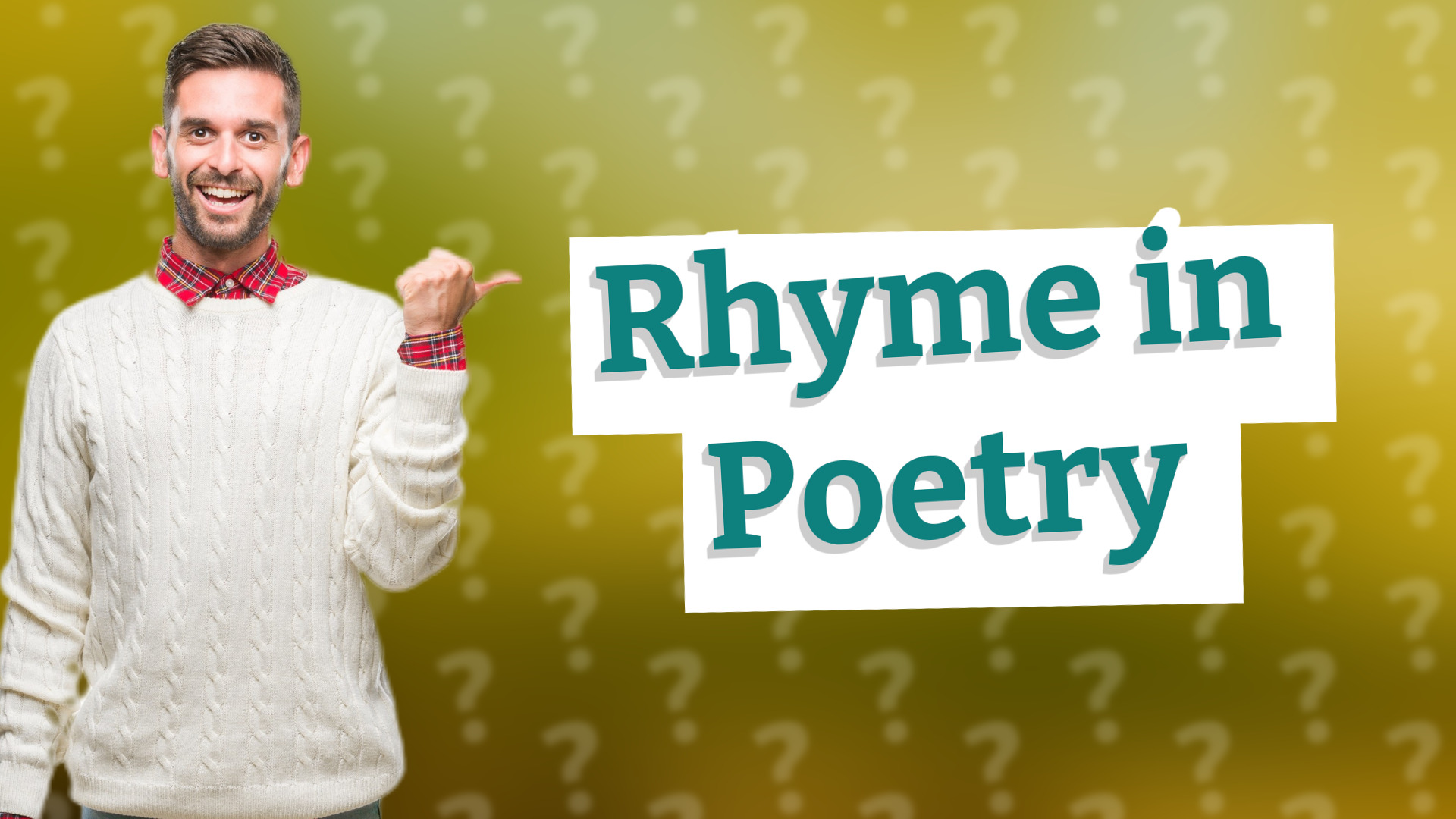 Rhyme in Poetry