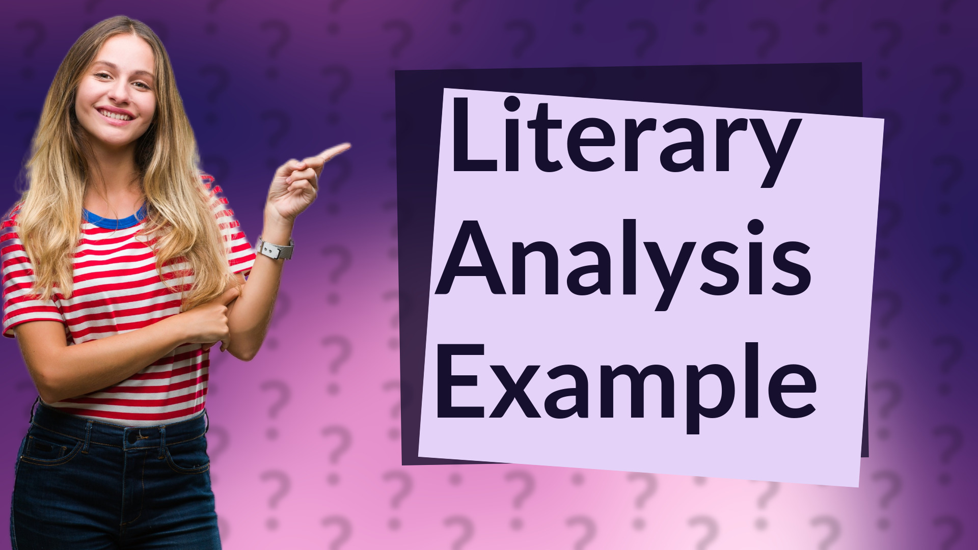 Literary Analysis Example