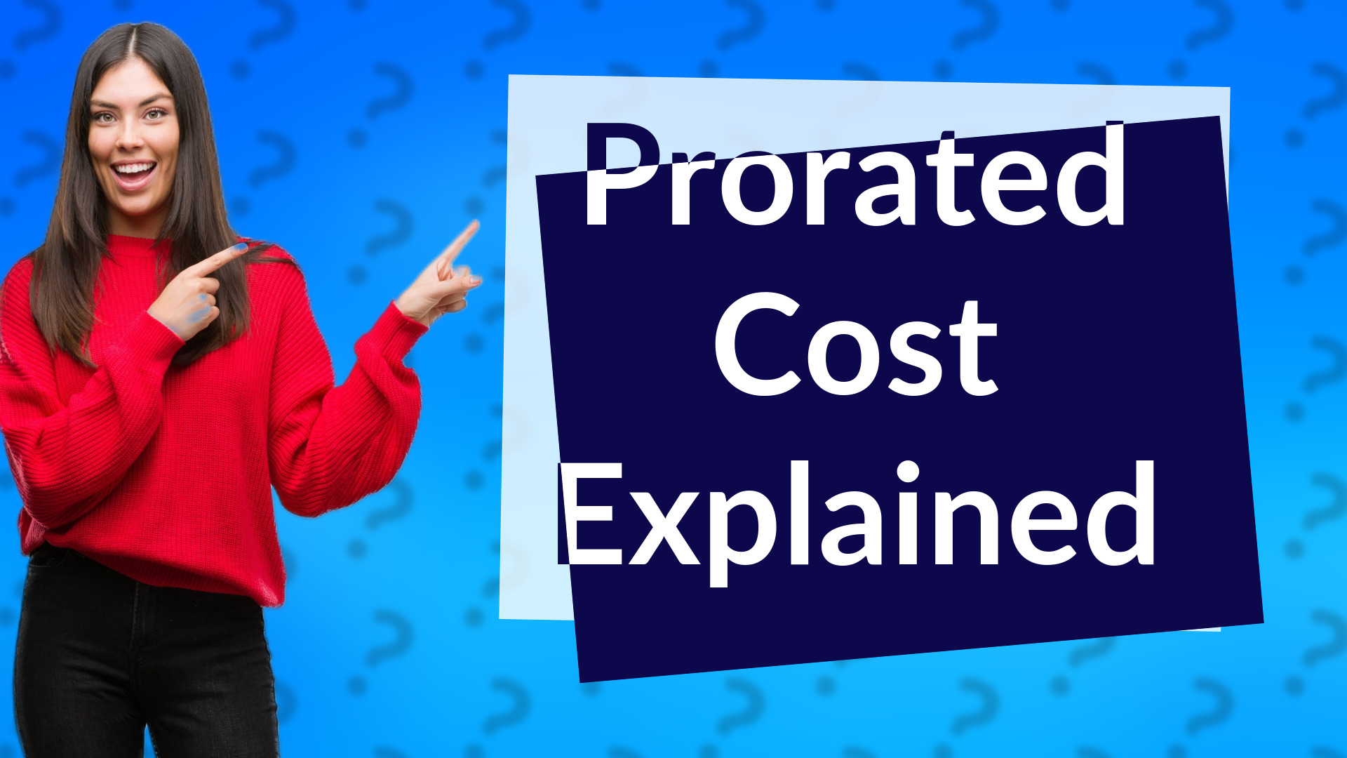 Prorated Cost Explained