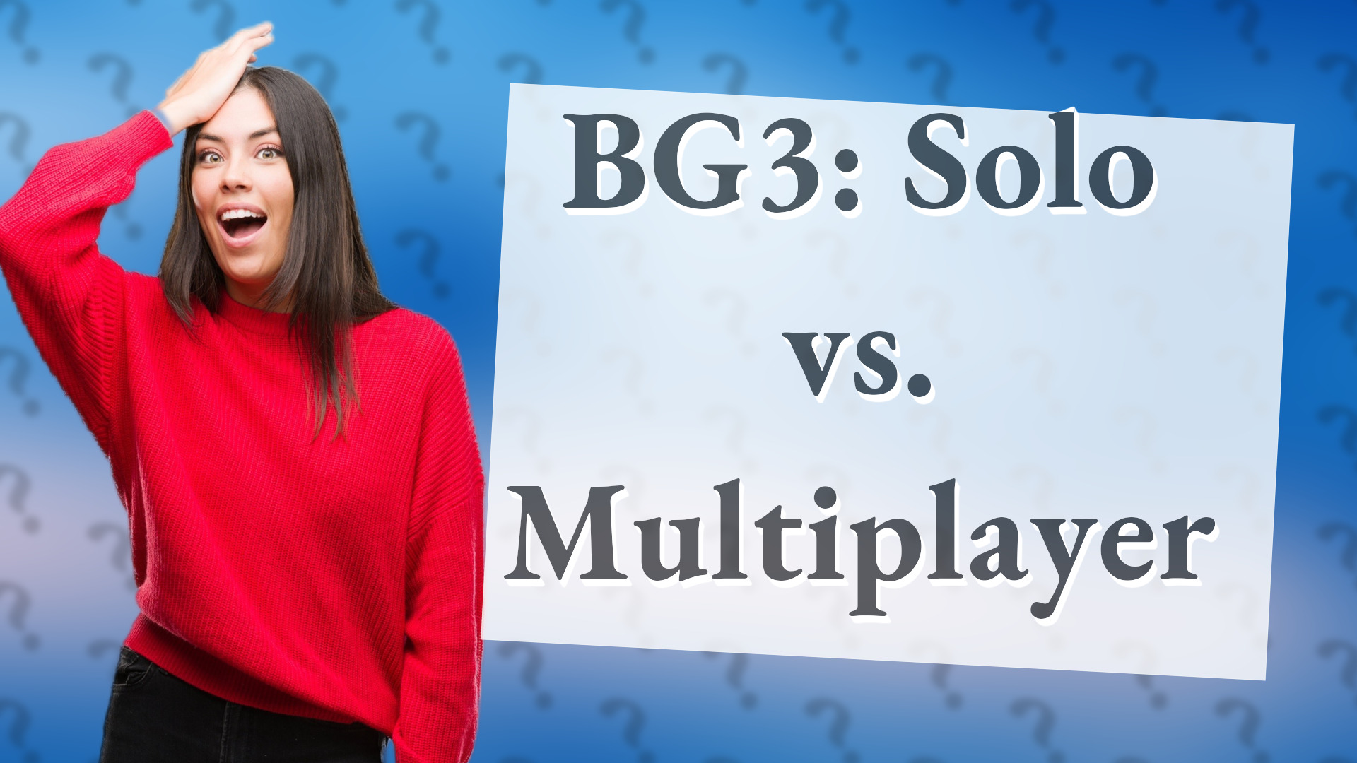 BG3: Solo vs. Multiplayer