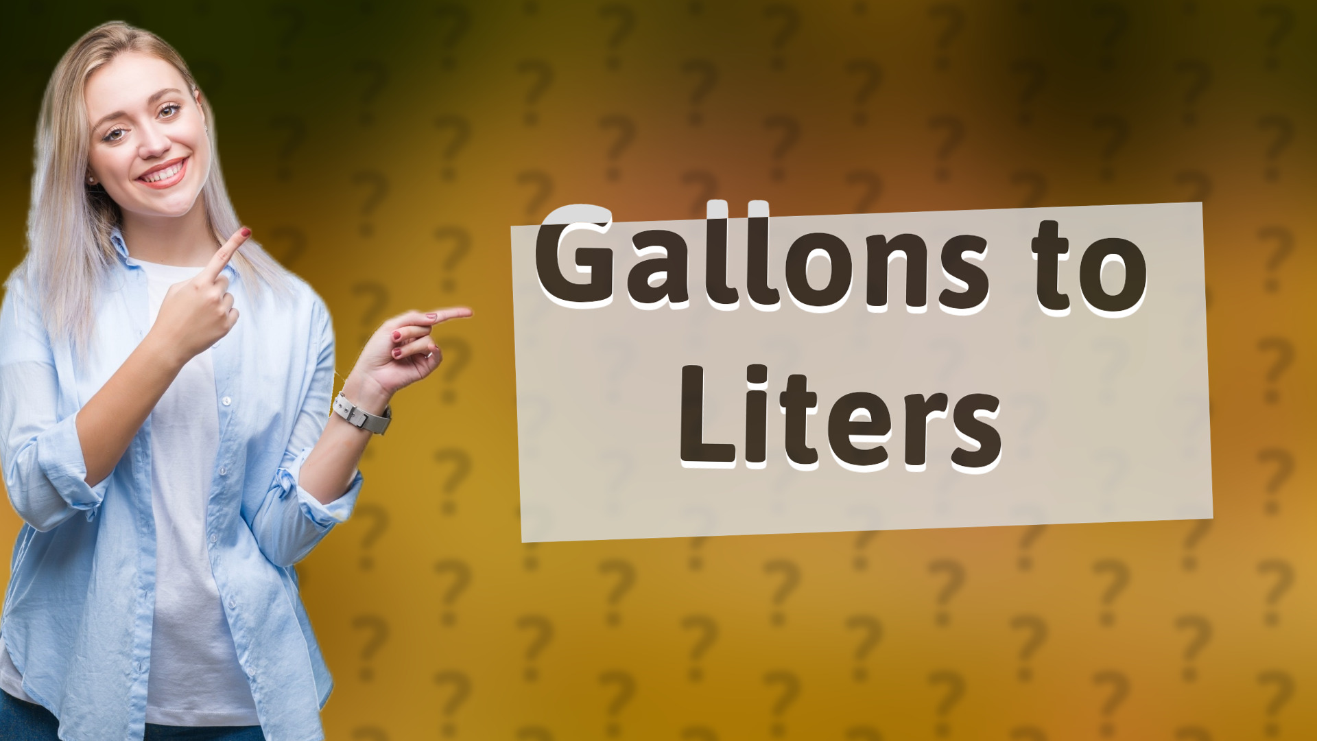 Gallons to Liters