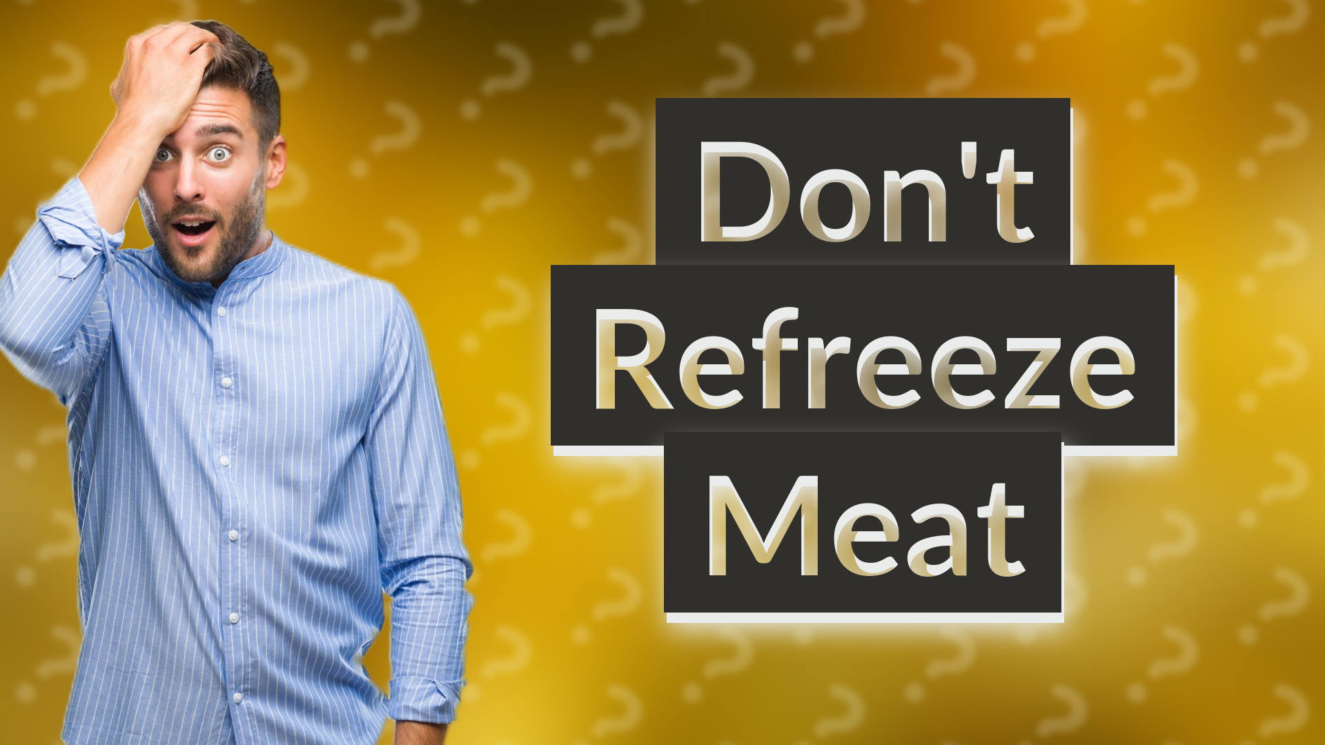 Don't Refreeze Meat
