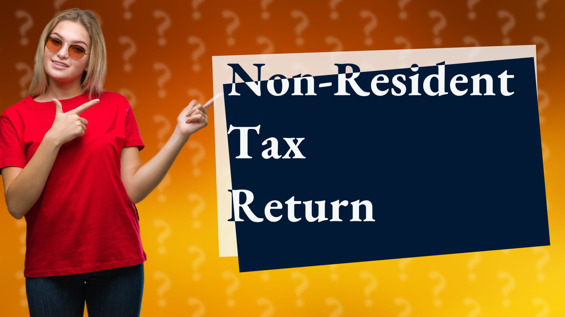 Non-Resident Tax Return