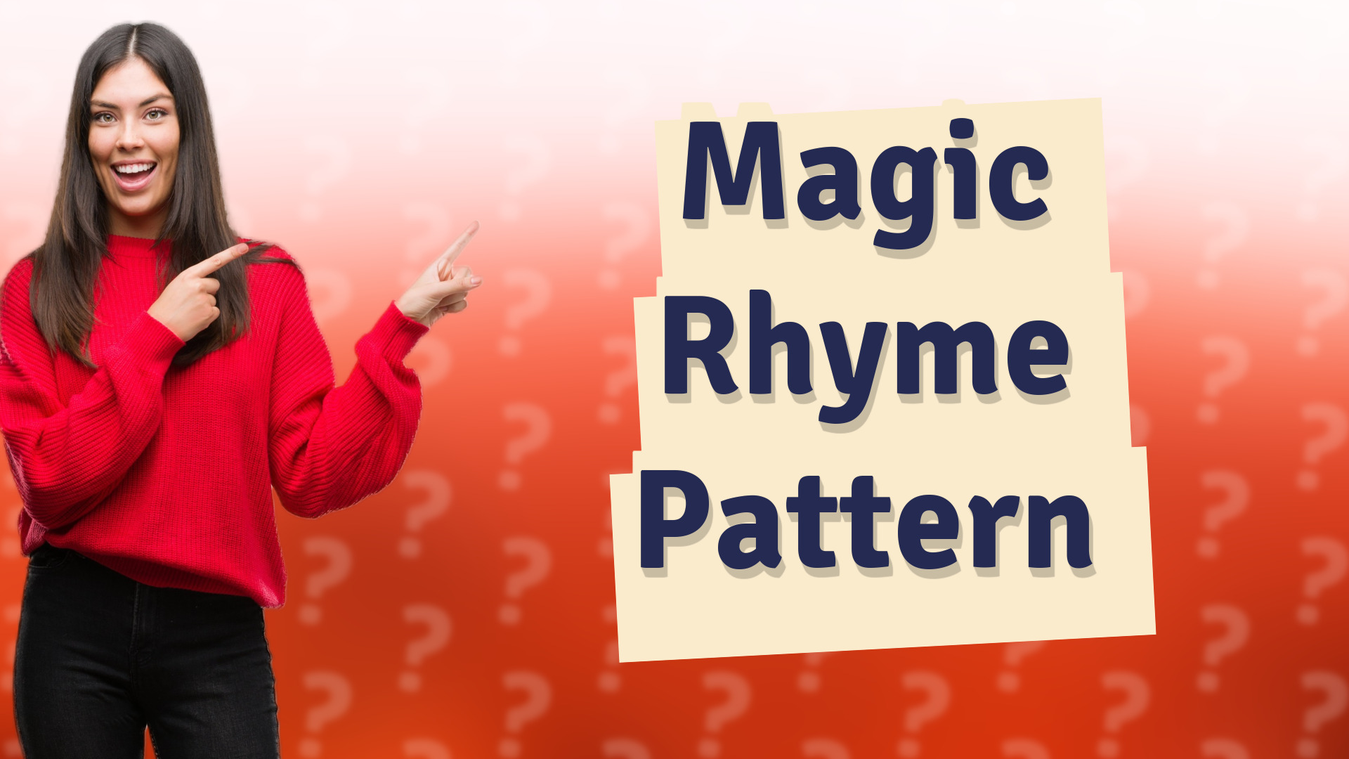Magic Rhyme Pattern