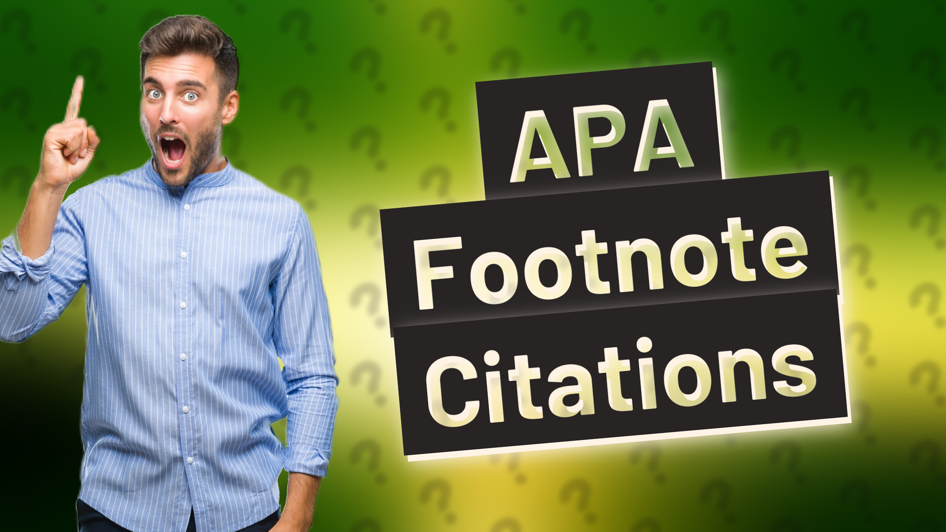 APA Footnote Citations