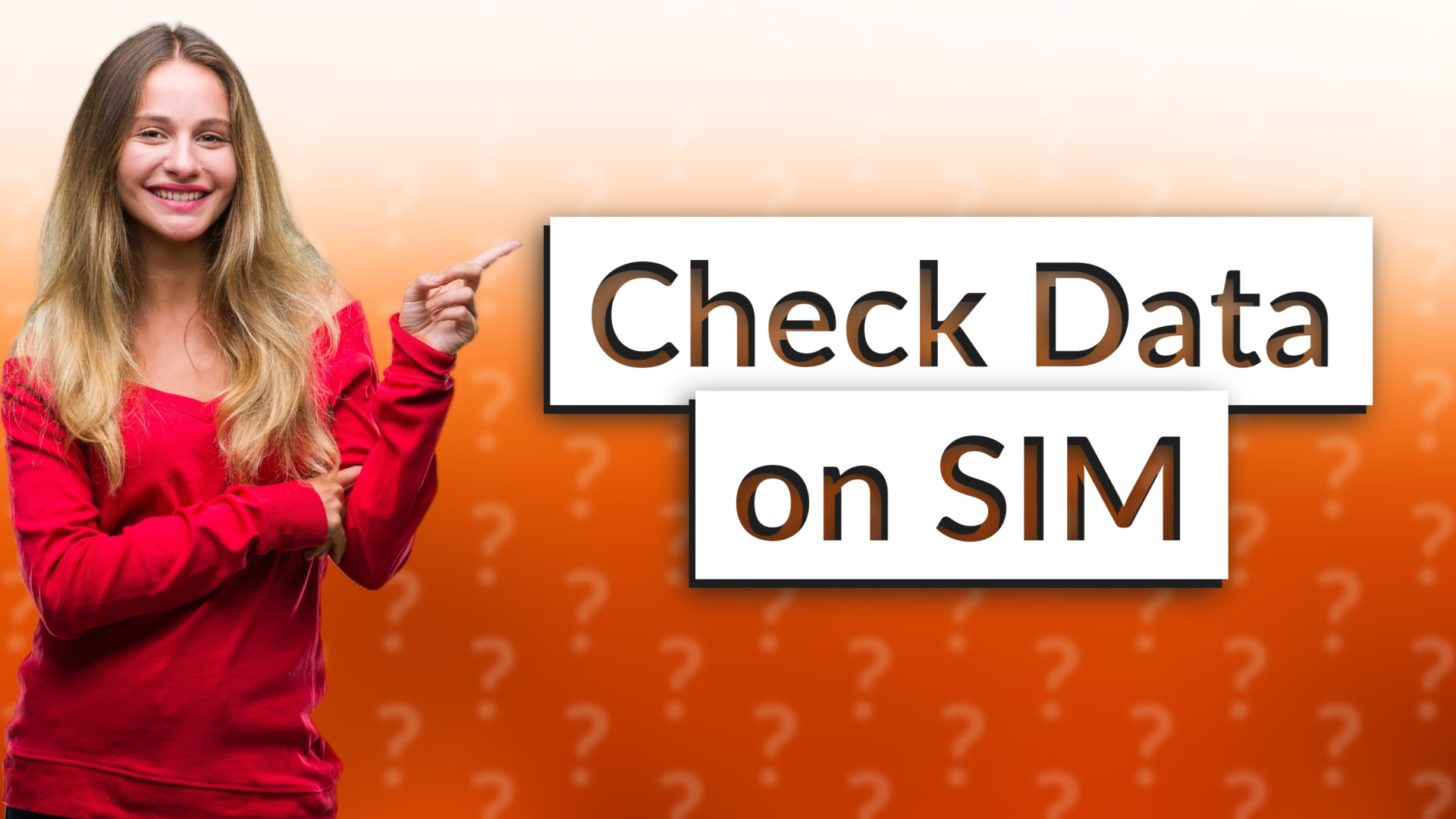 Check Data on SIM