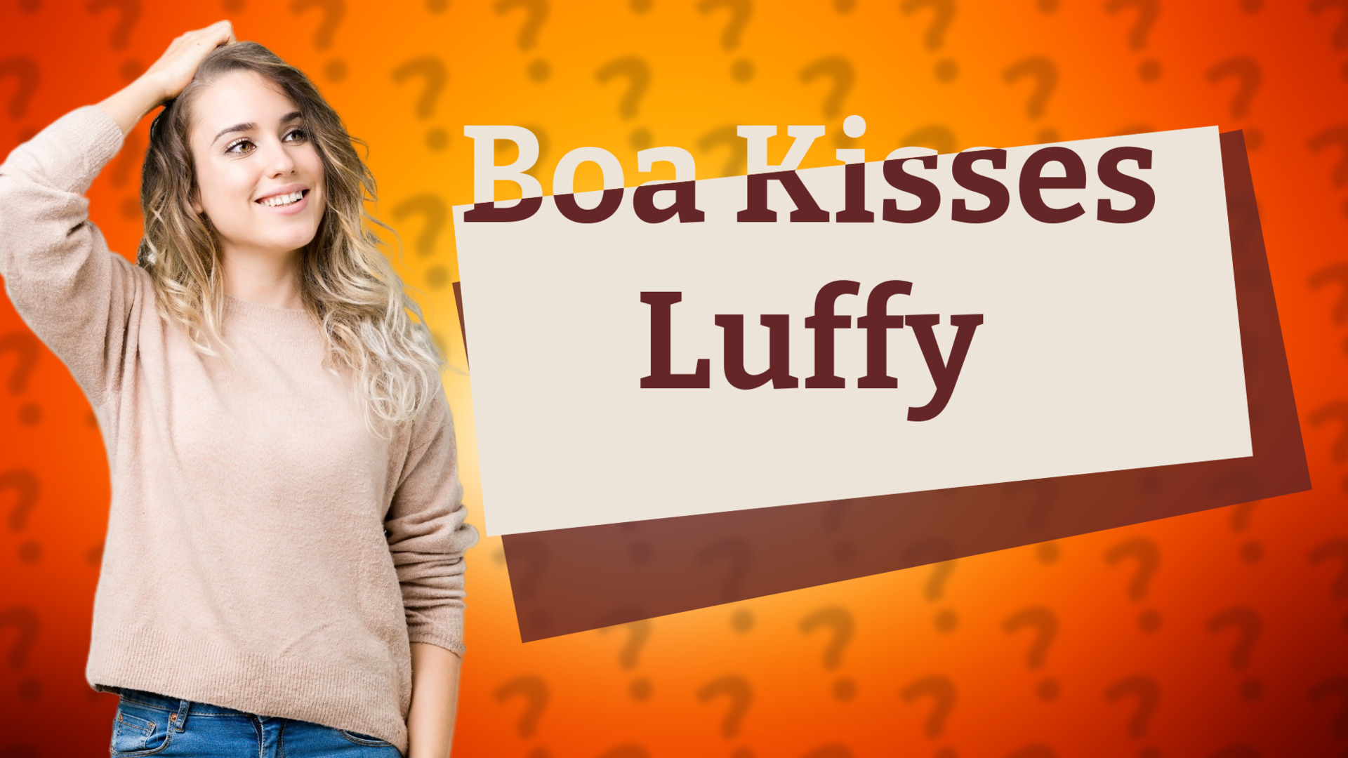 Boa Kisses Luffy