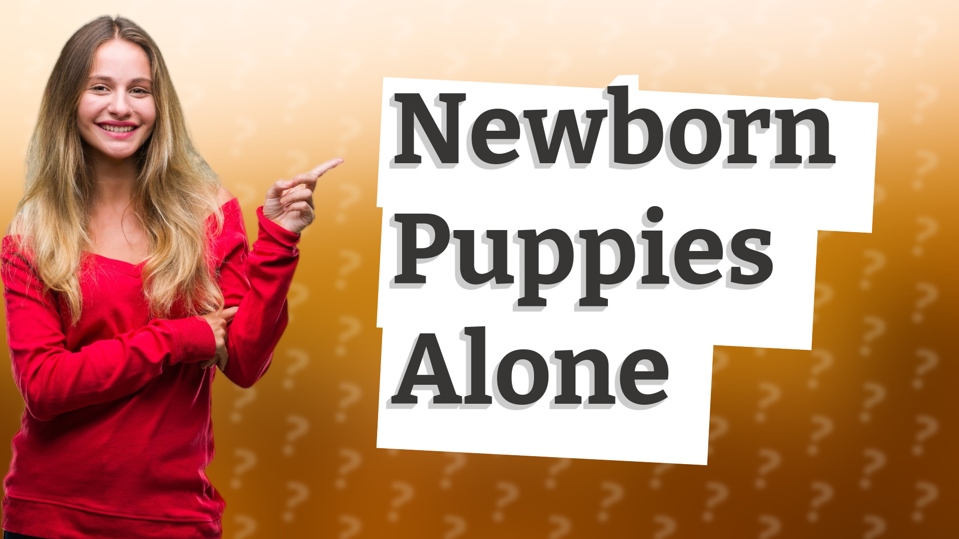 Newborn Puppies Alone