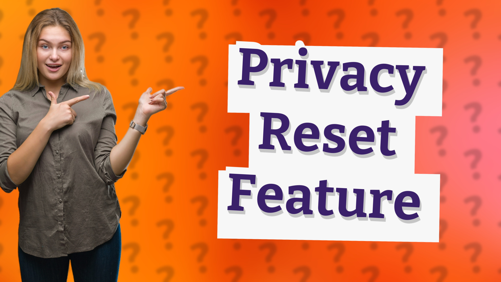Privacy Reset Feature