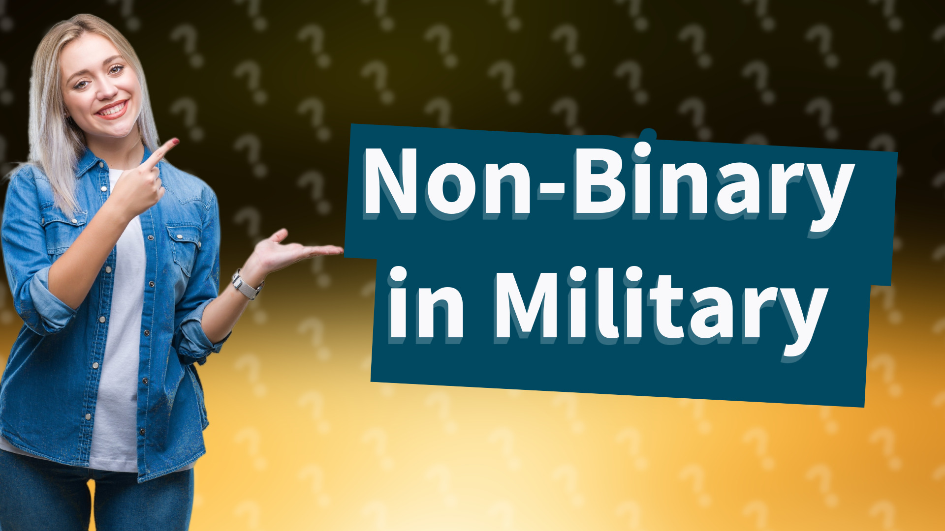 Non-Binary in Military
