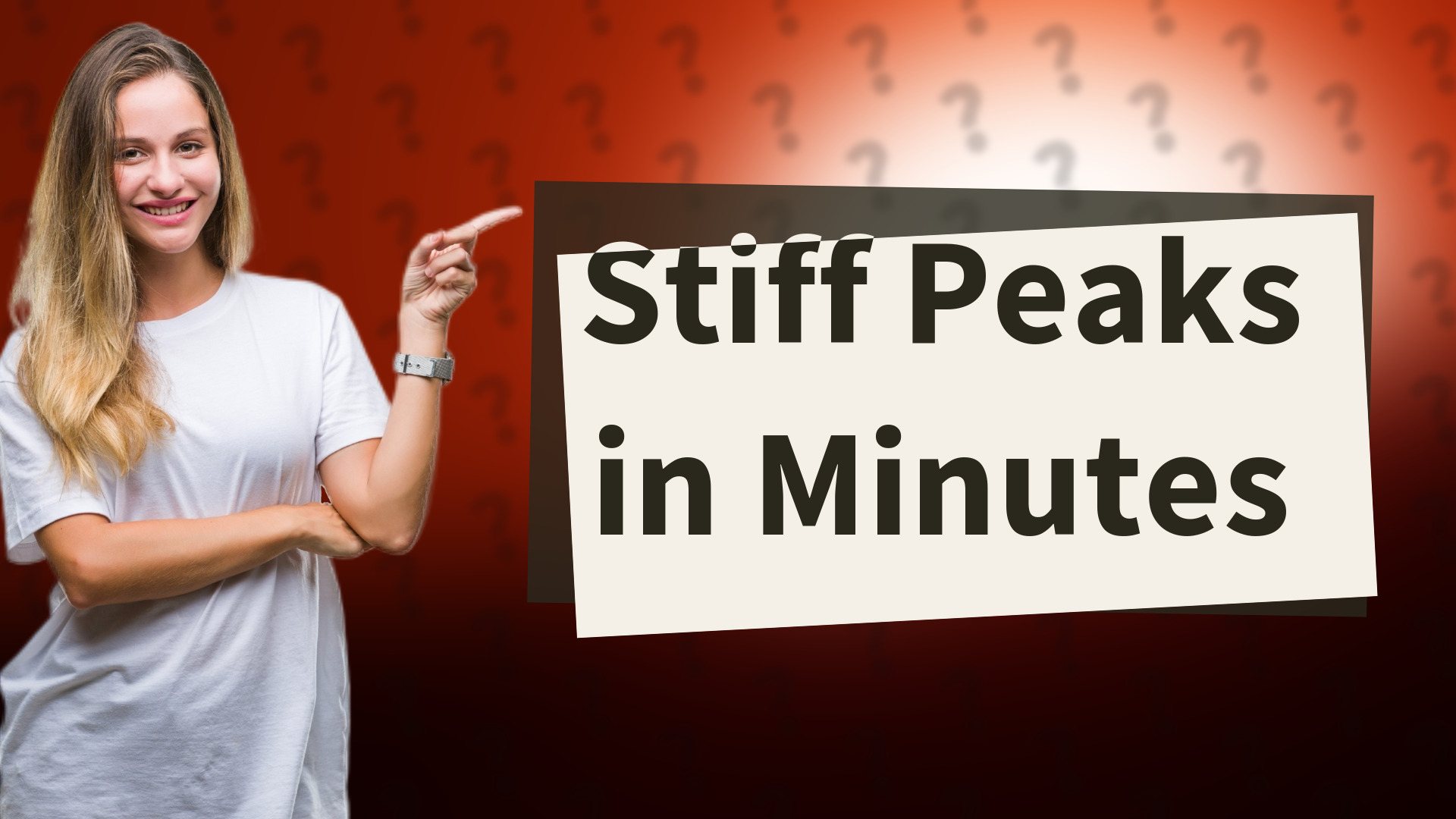 Stiff Peaks in Minutes