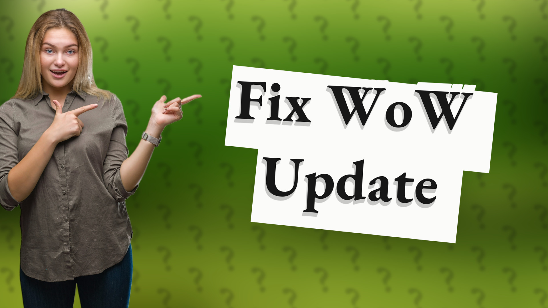 Fix WoW Update
