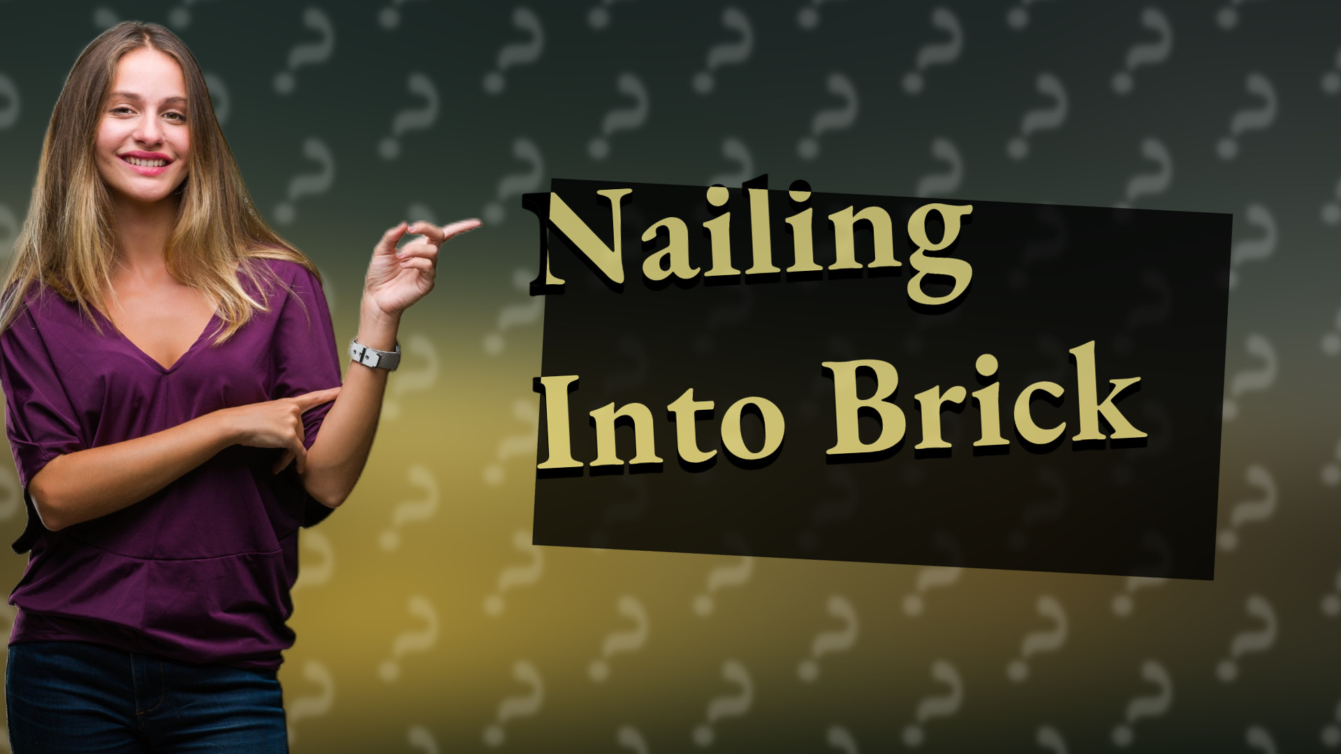 Nailing Into Brick