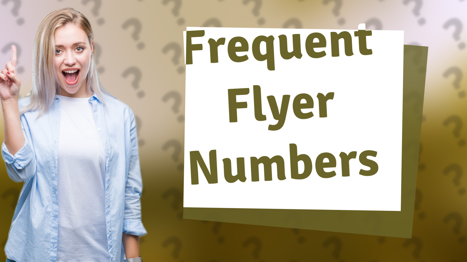 Frequent Flyer Numbers
