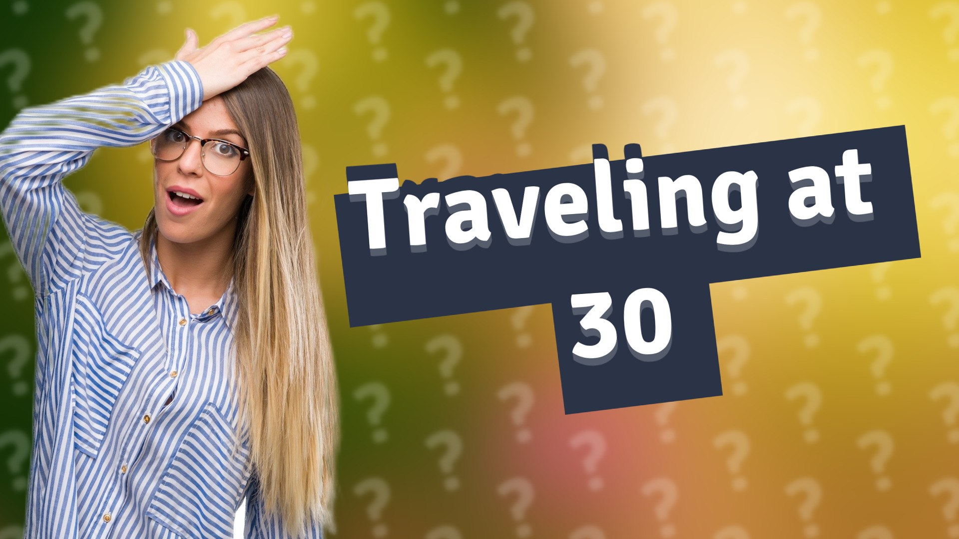 Traveling at 30