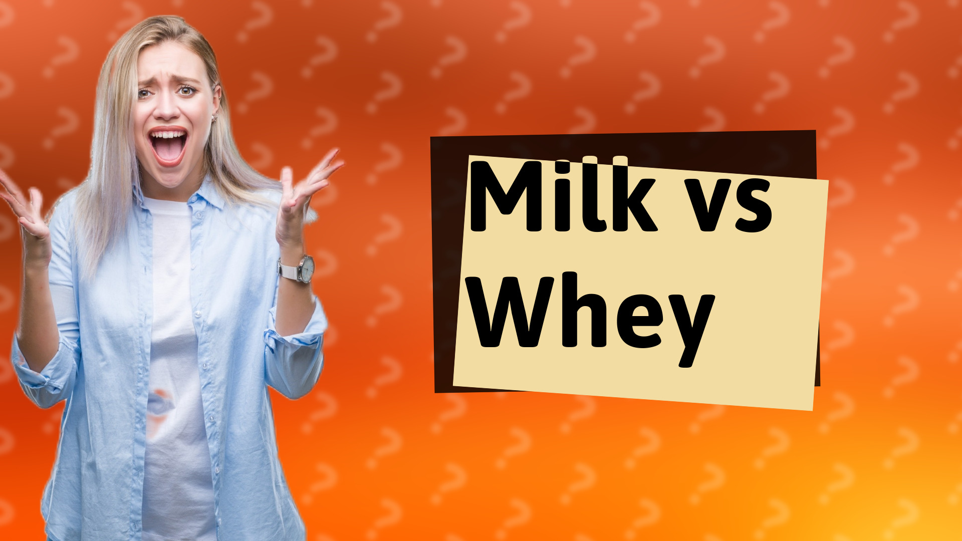 Milk vs Whey