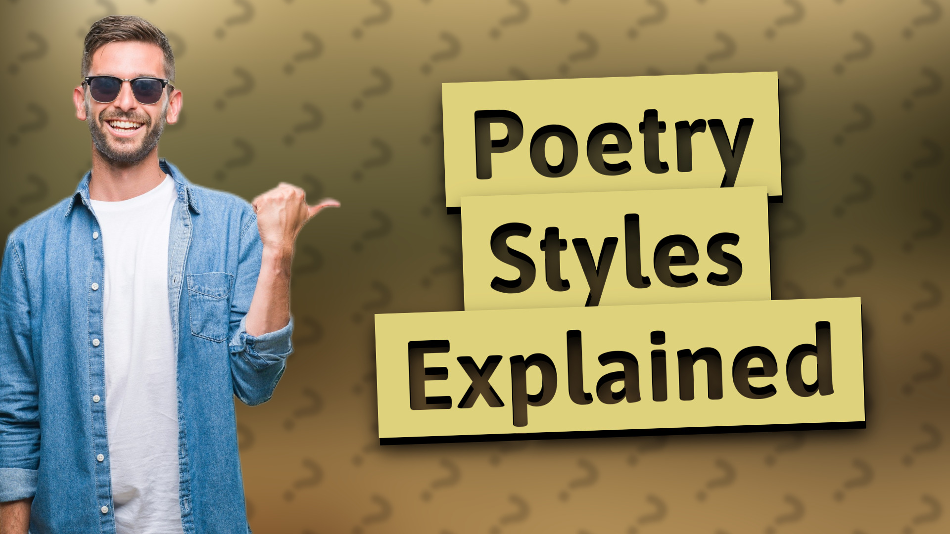 Poetry Styles Explained