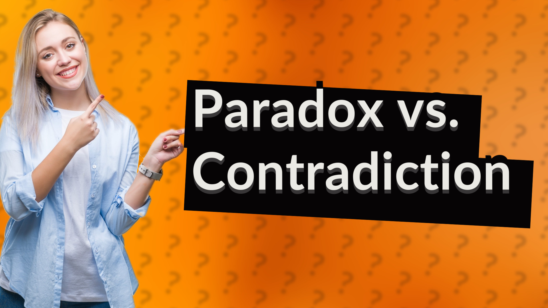 Paradox vs. Contradiction