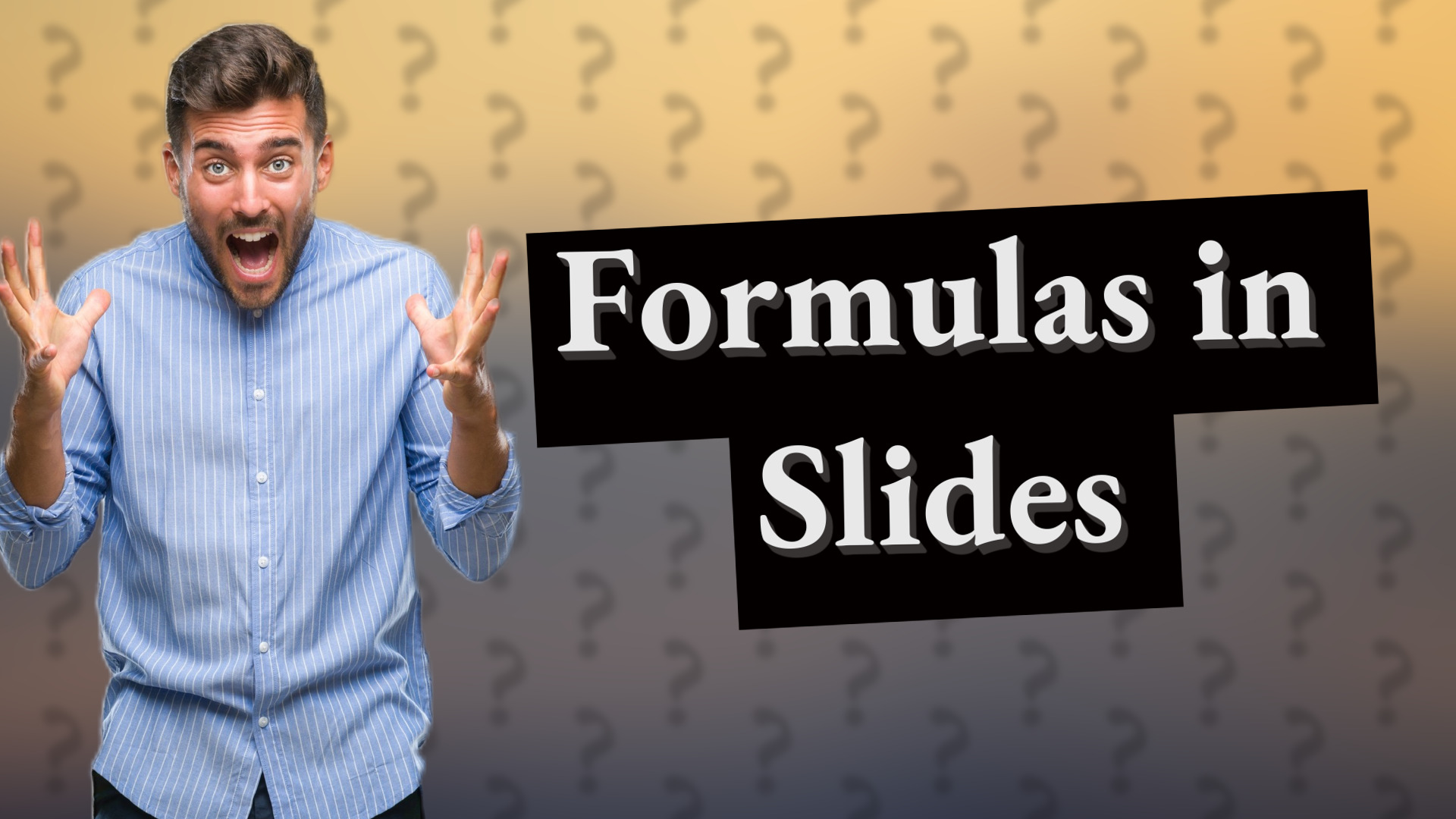 Formulas in Slides