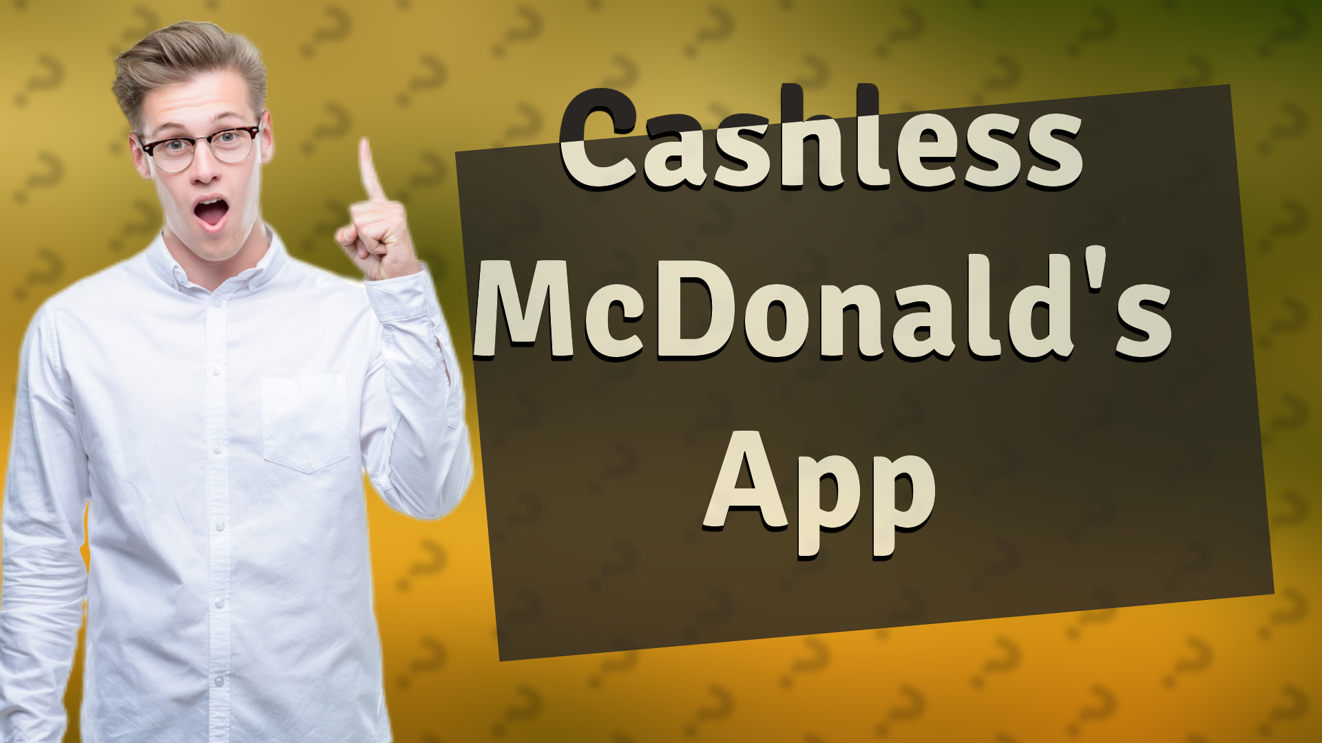 Cashless McDonald's App