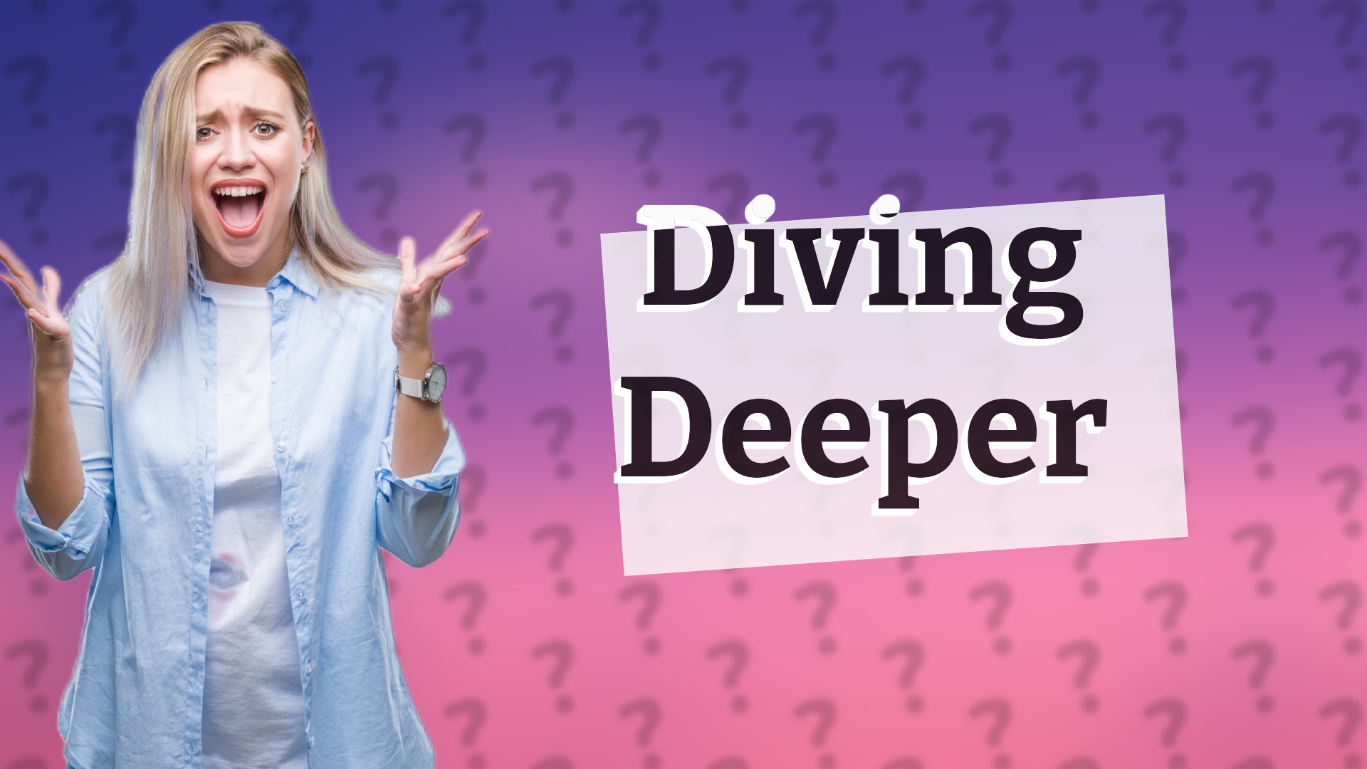 Diving Deeper