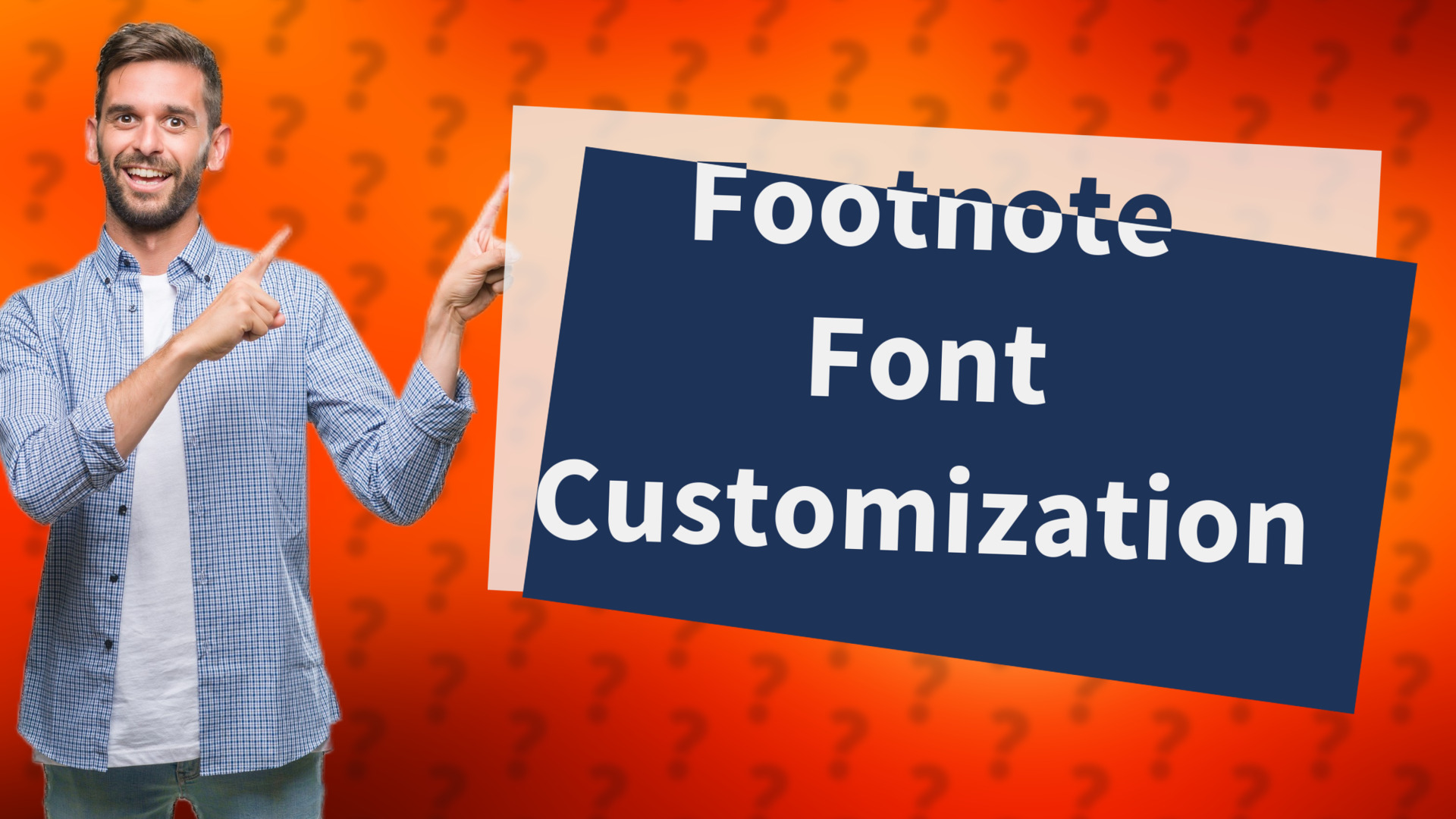 Footnote Font Customization