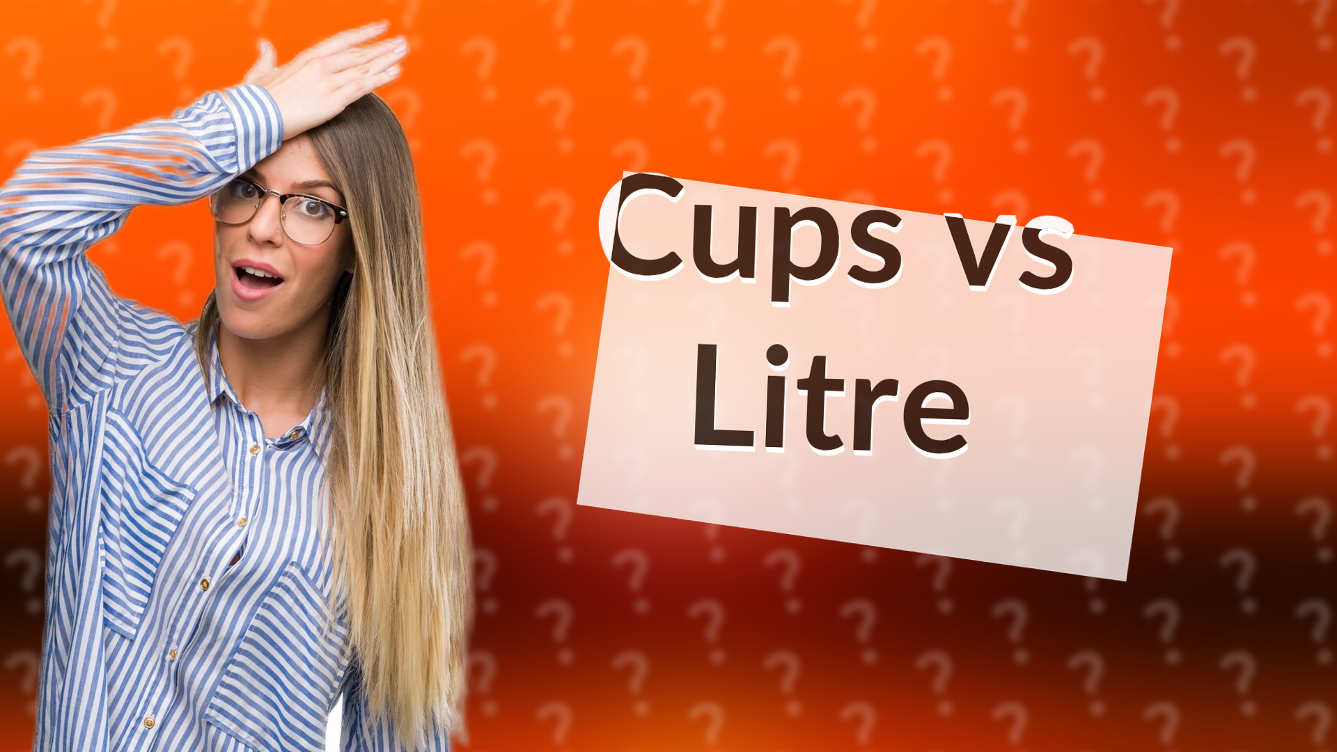 Cups vs Litre