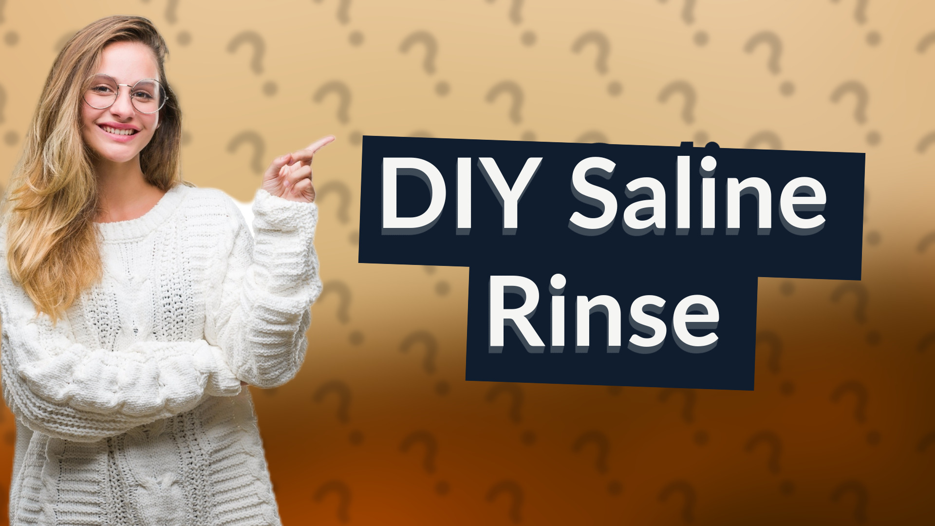 DIY Saline Rinse