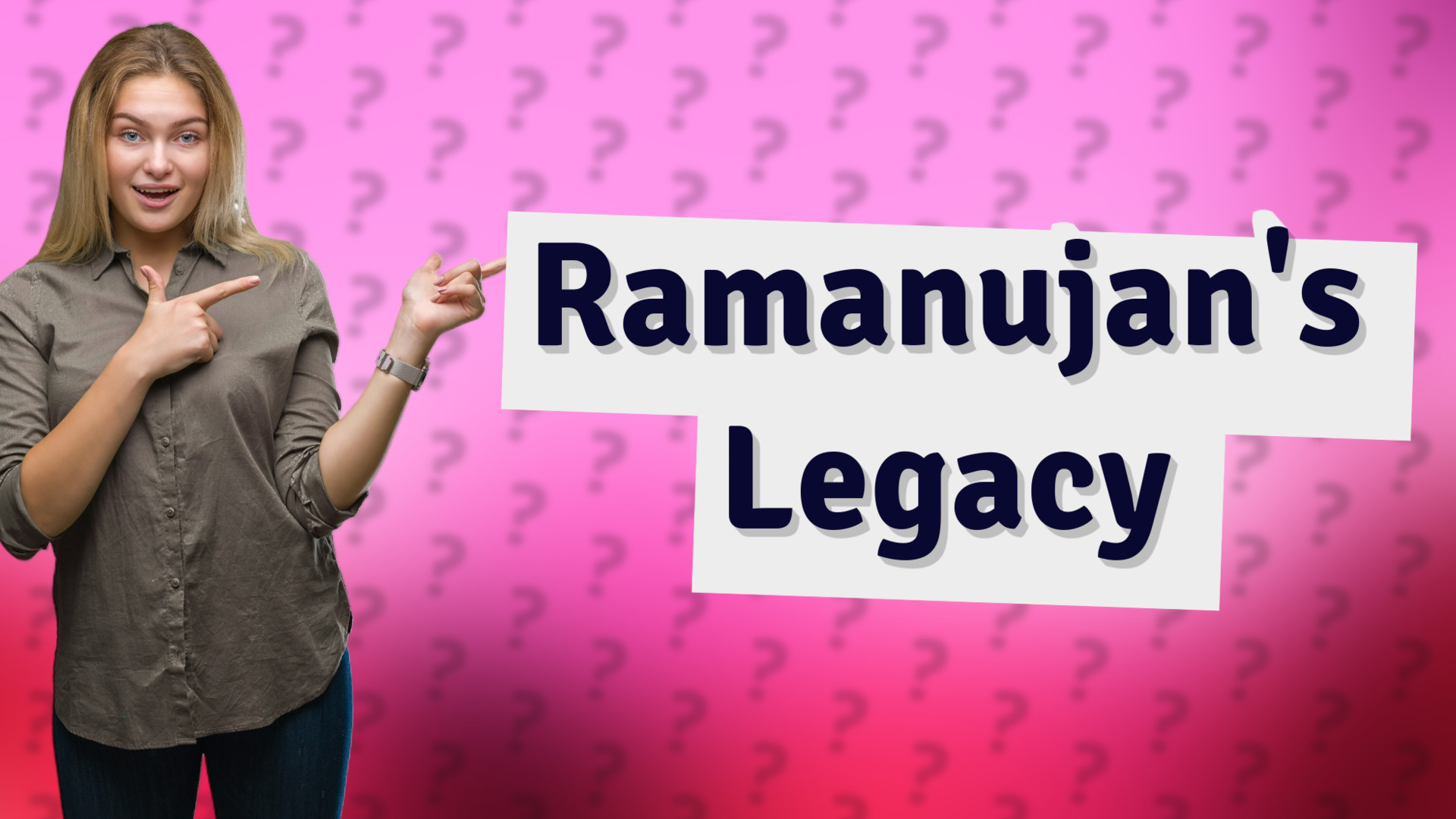 Ramanujan's Legacy
