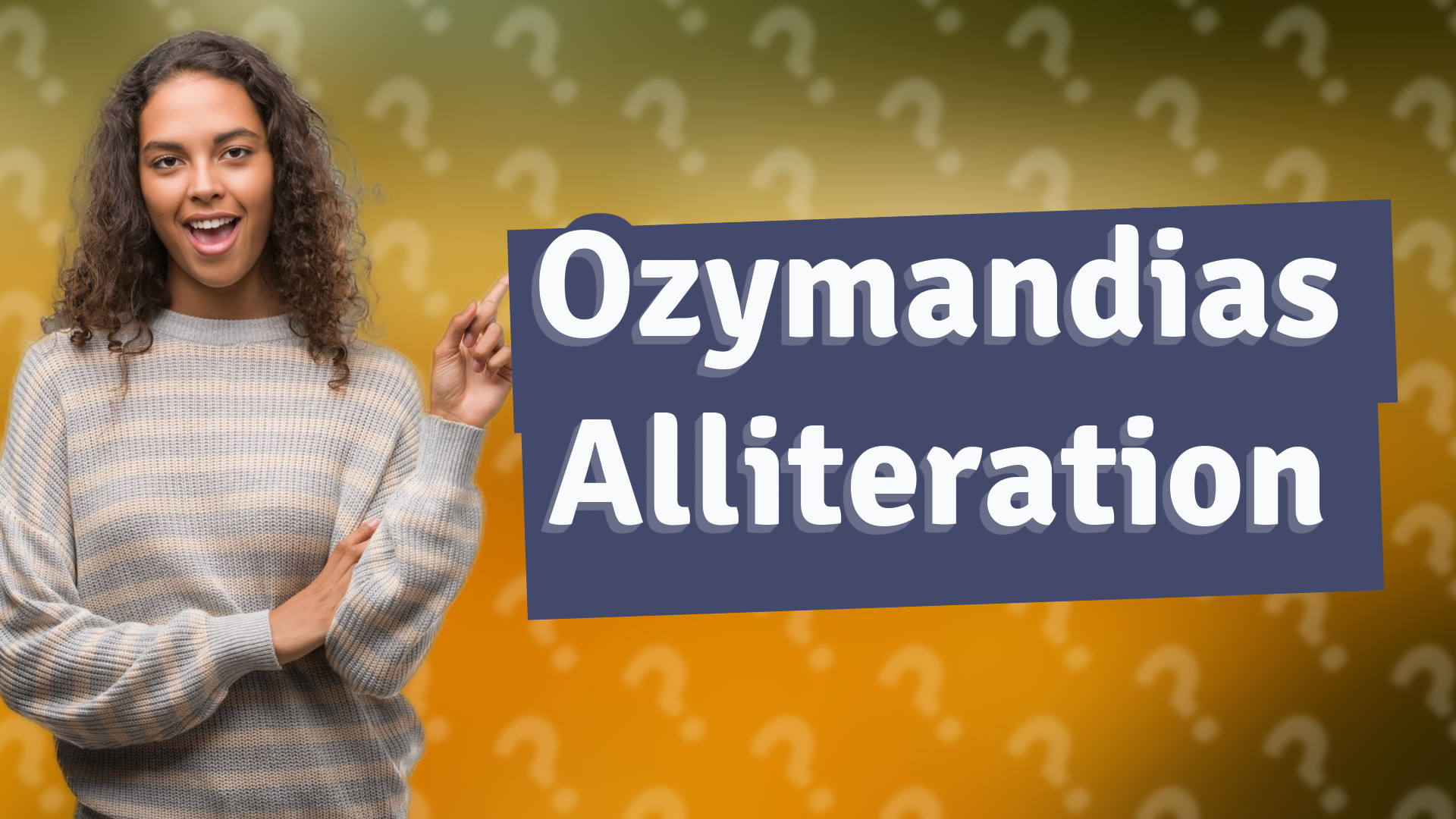 Ozymandias Alliteration