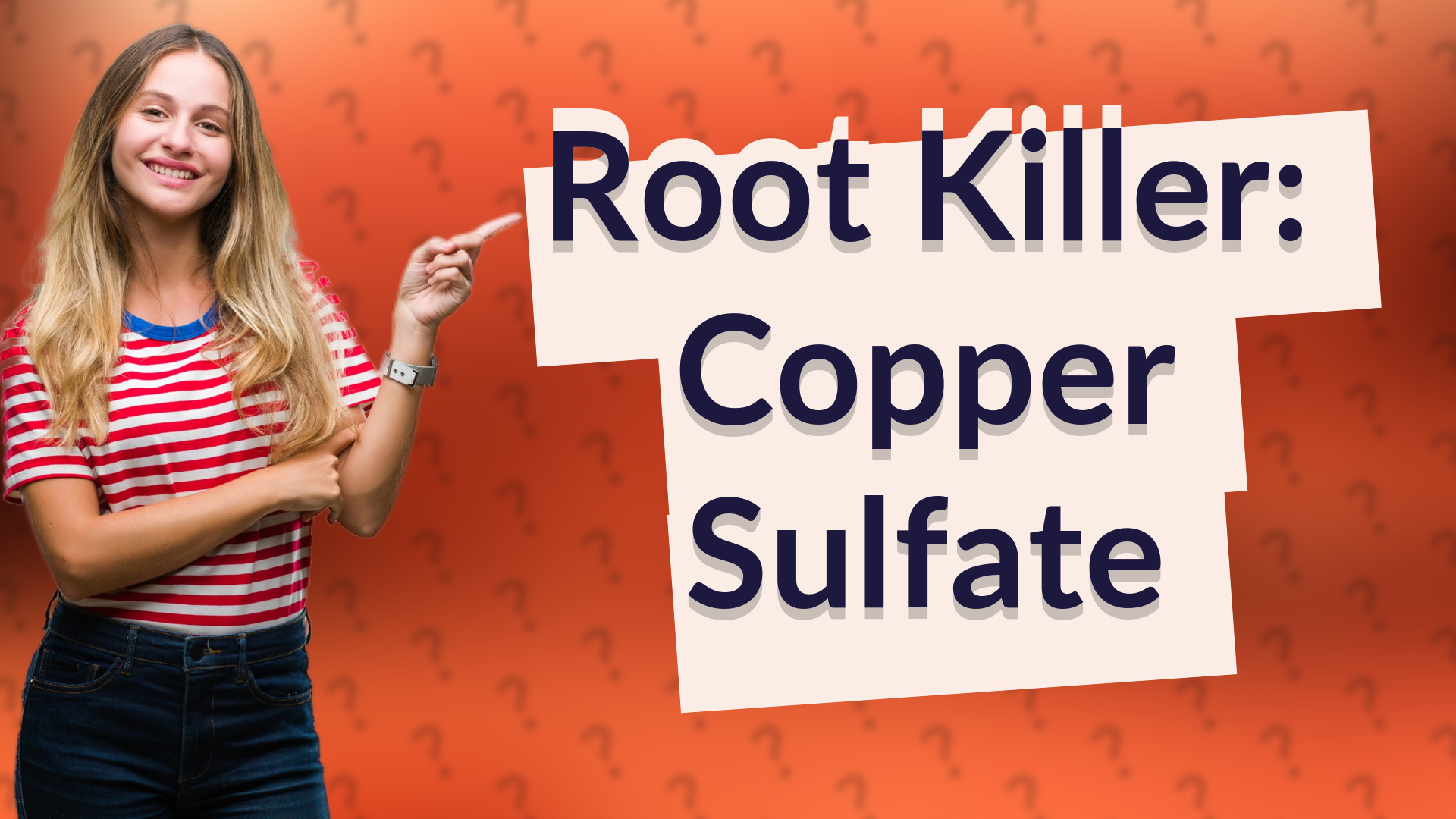 Root Killer: Copper Sulfate