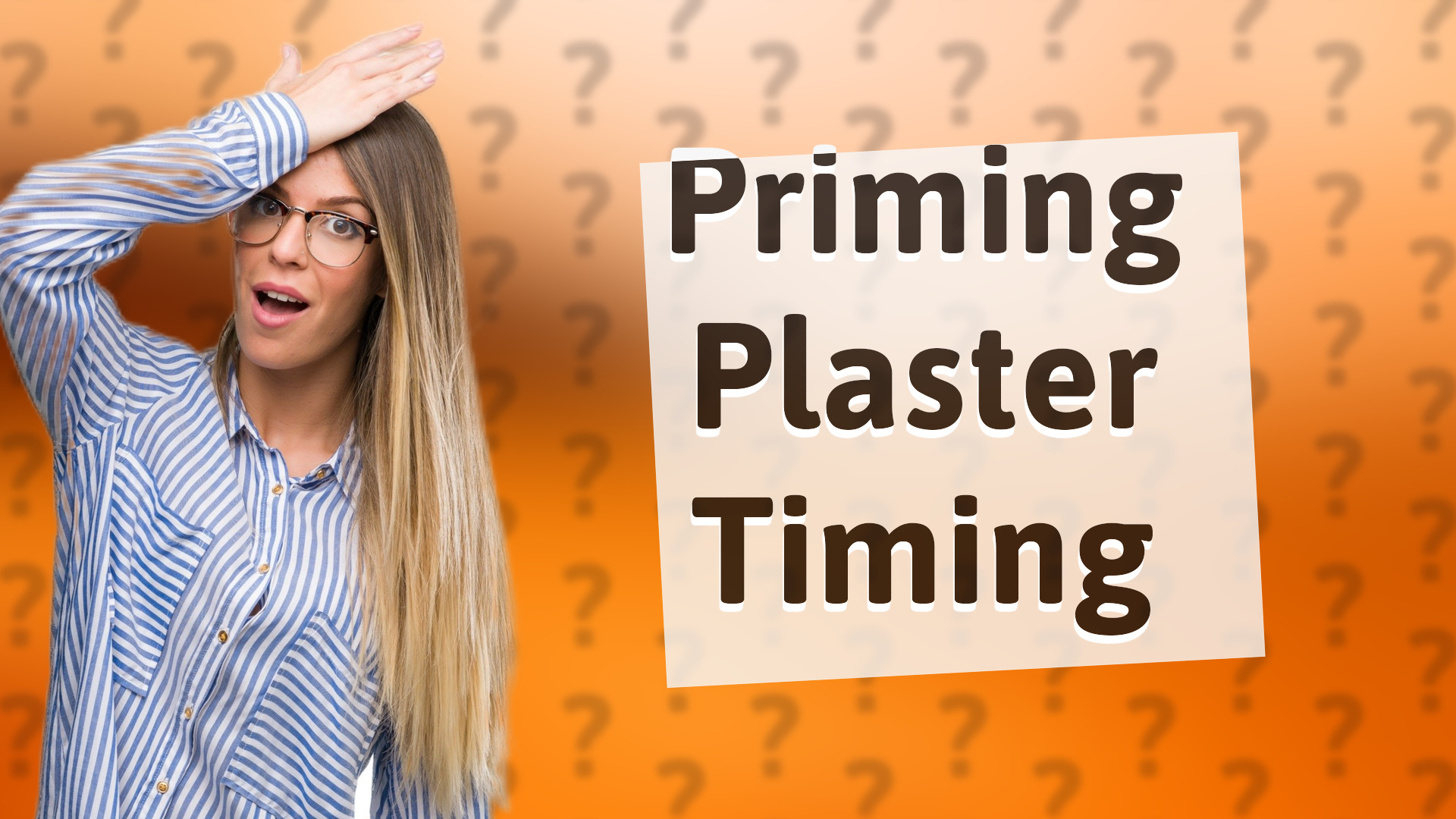 Priming Plaster Timing