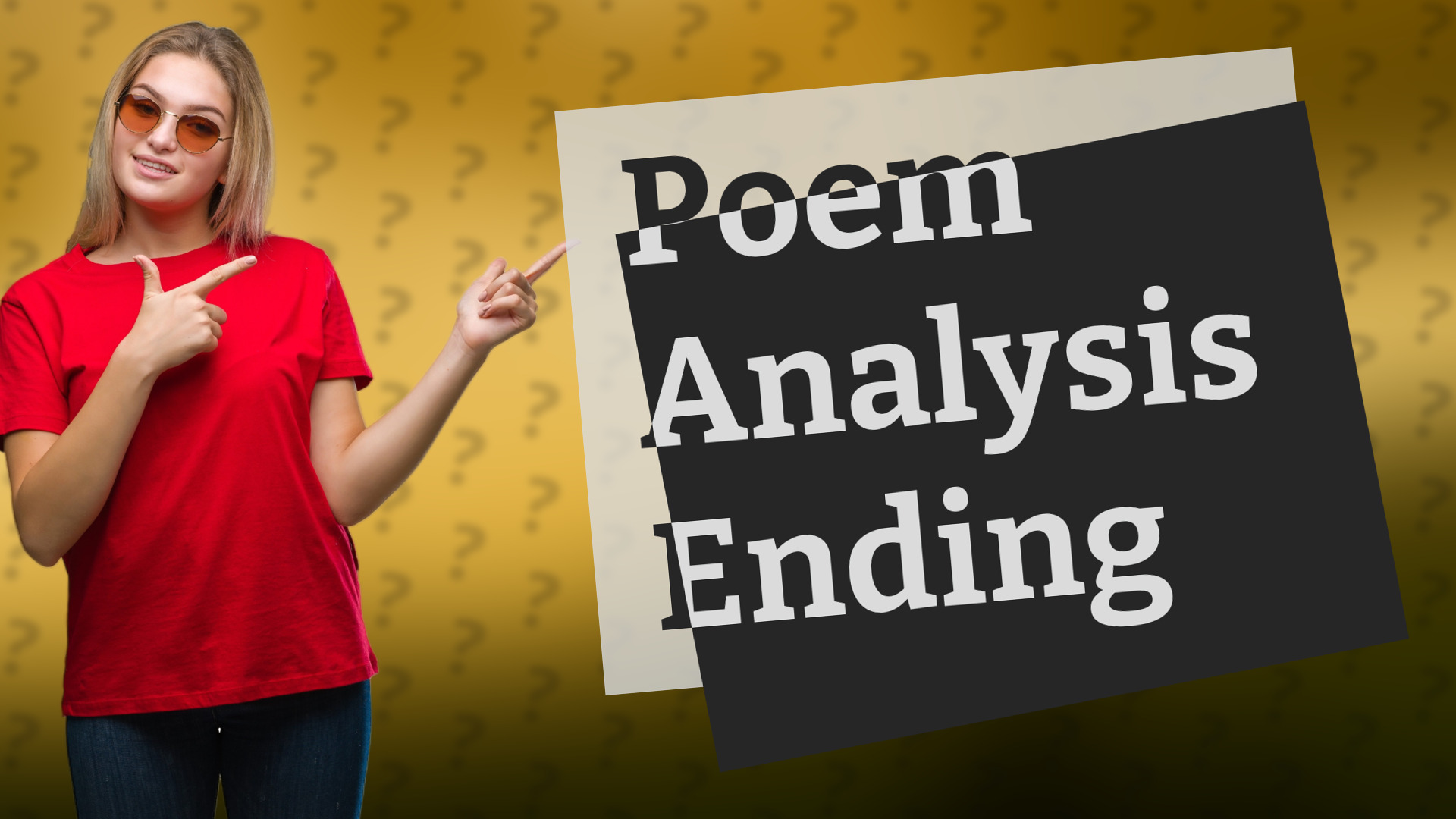 Poem Analysis Ending