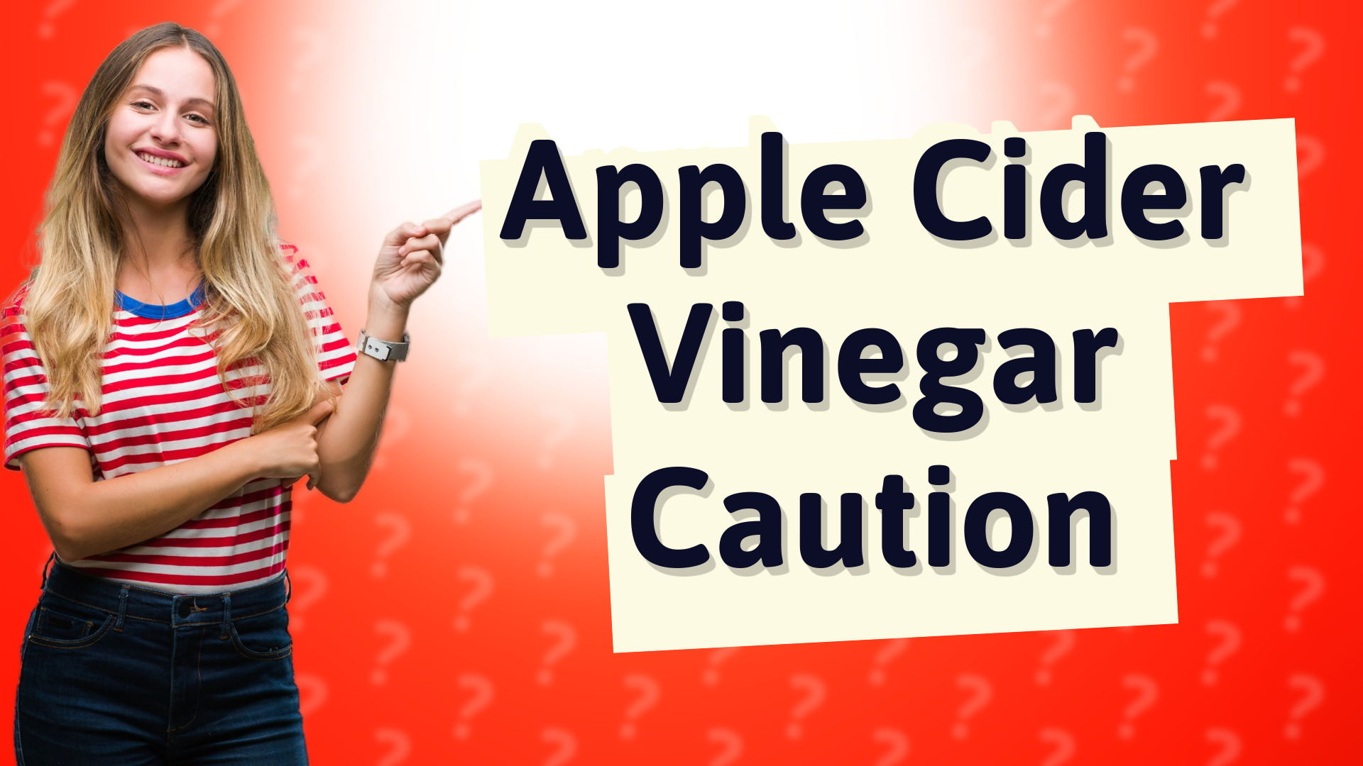Apple Cider Vinegar Caution