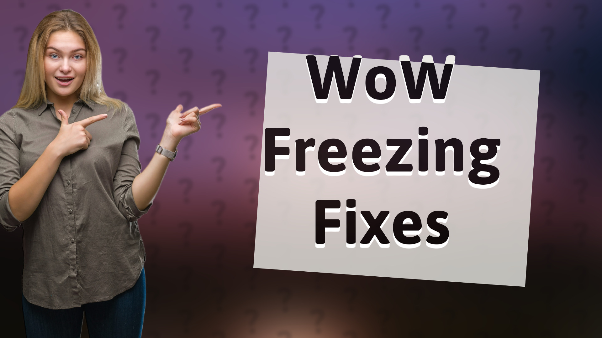 WoW Freezing Fixes