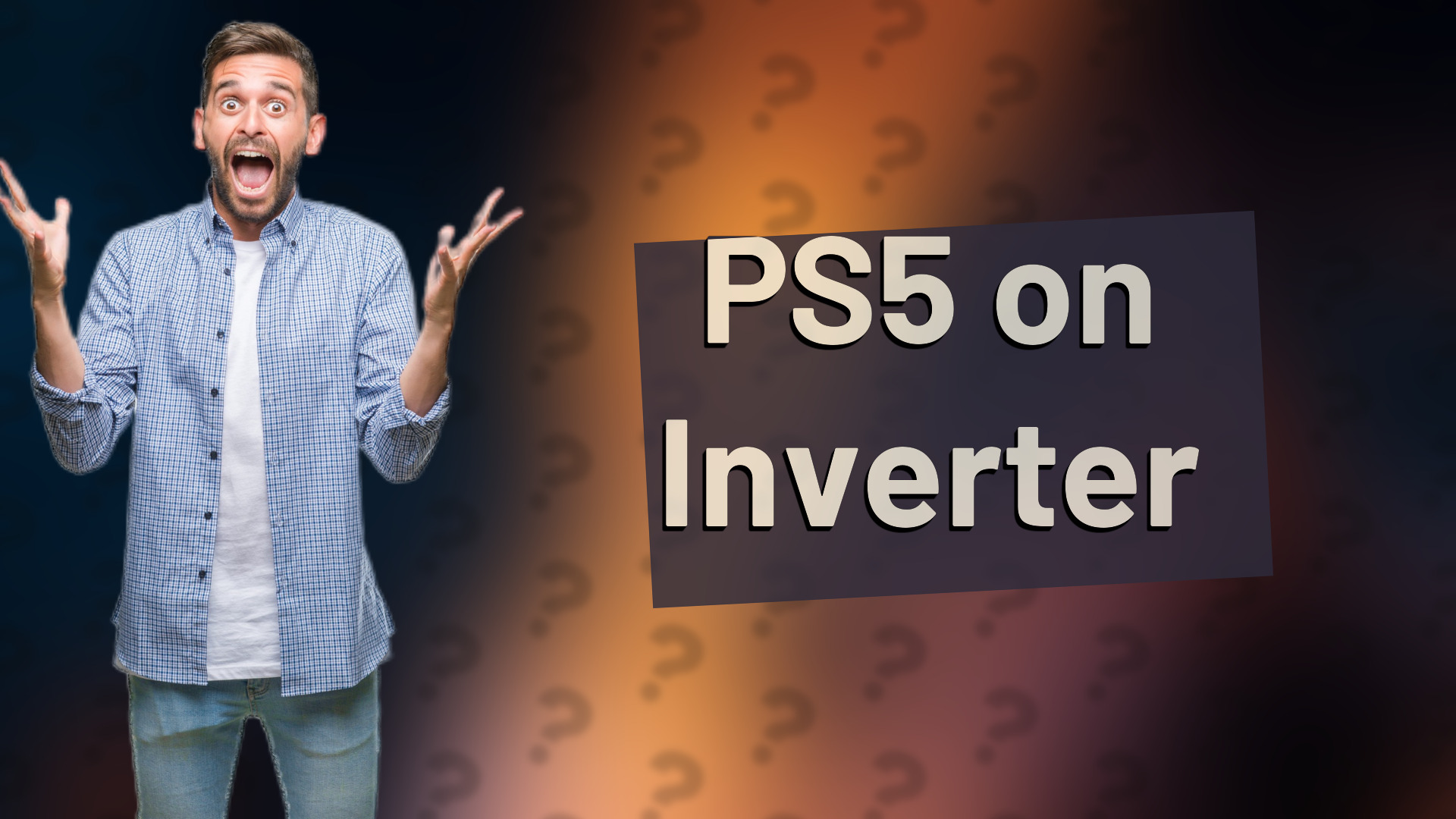 PS5 on Inverter