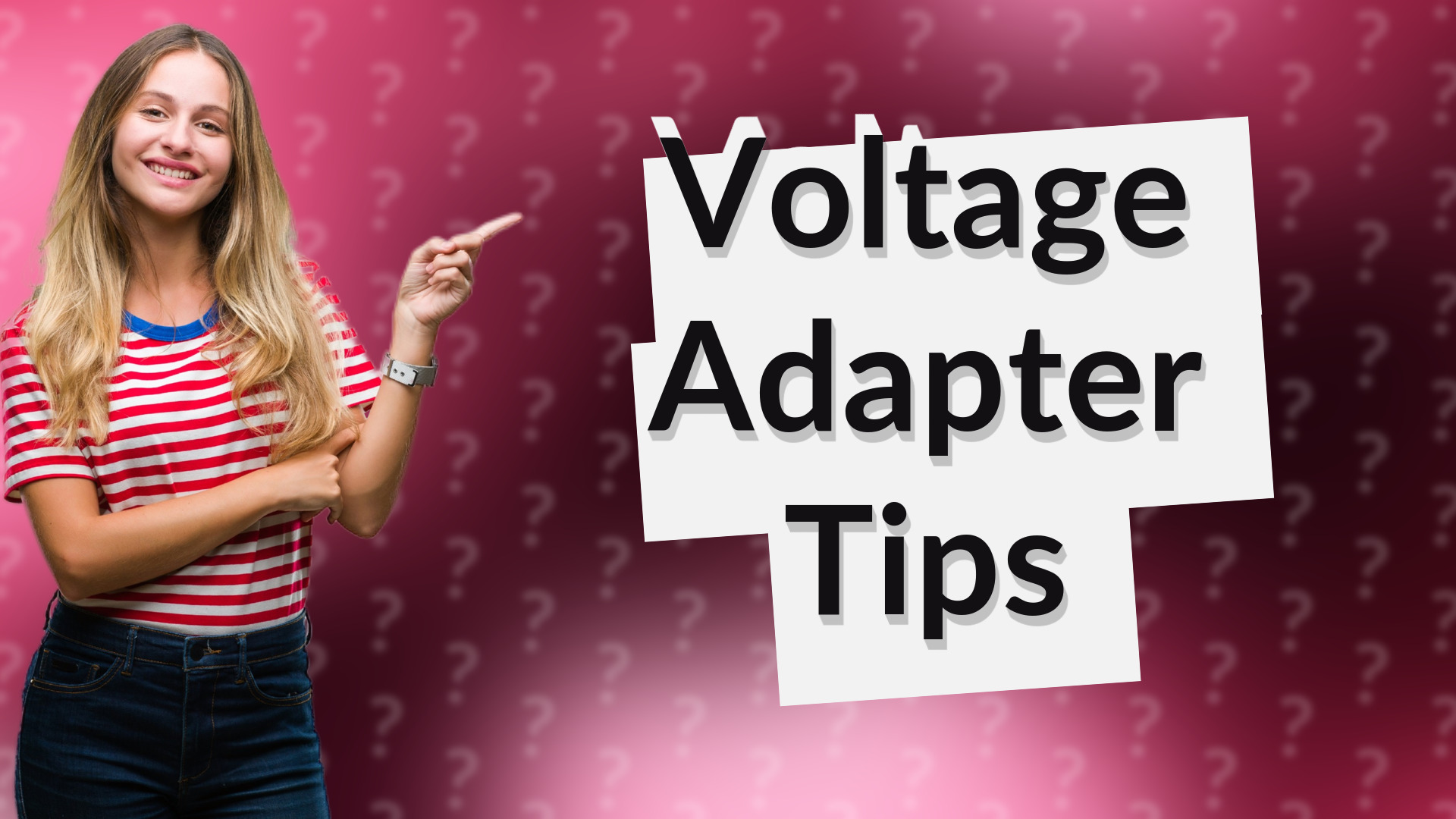 Voltage Adapter Tips