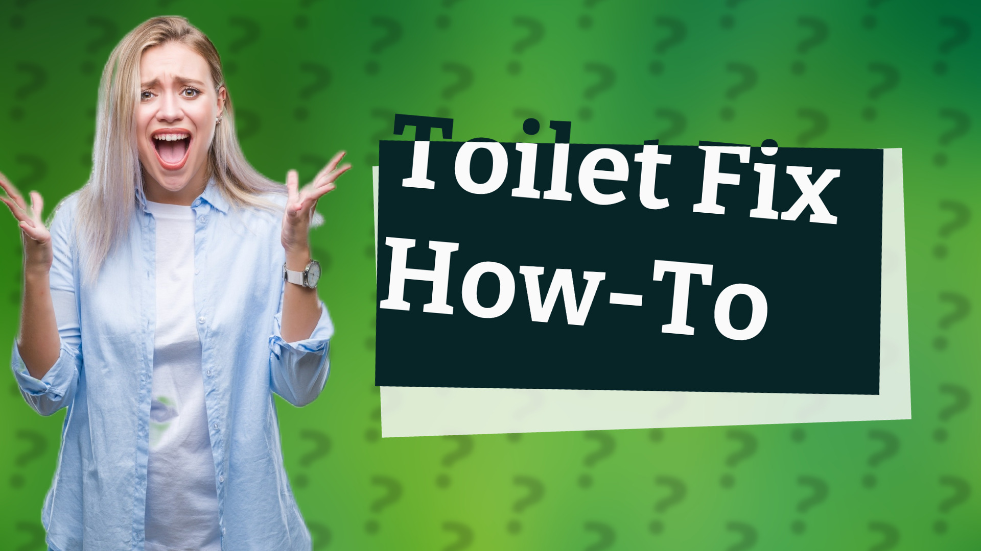 Toilet Fix How-To