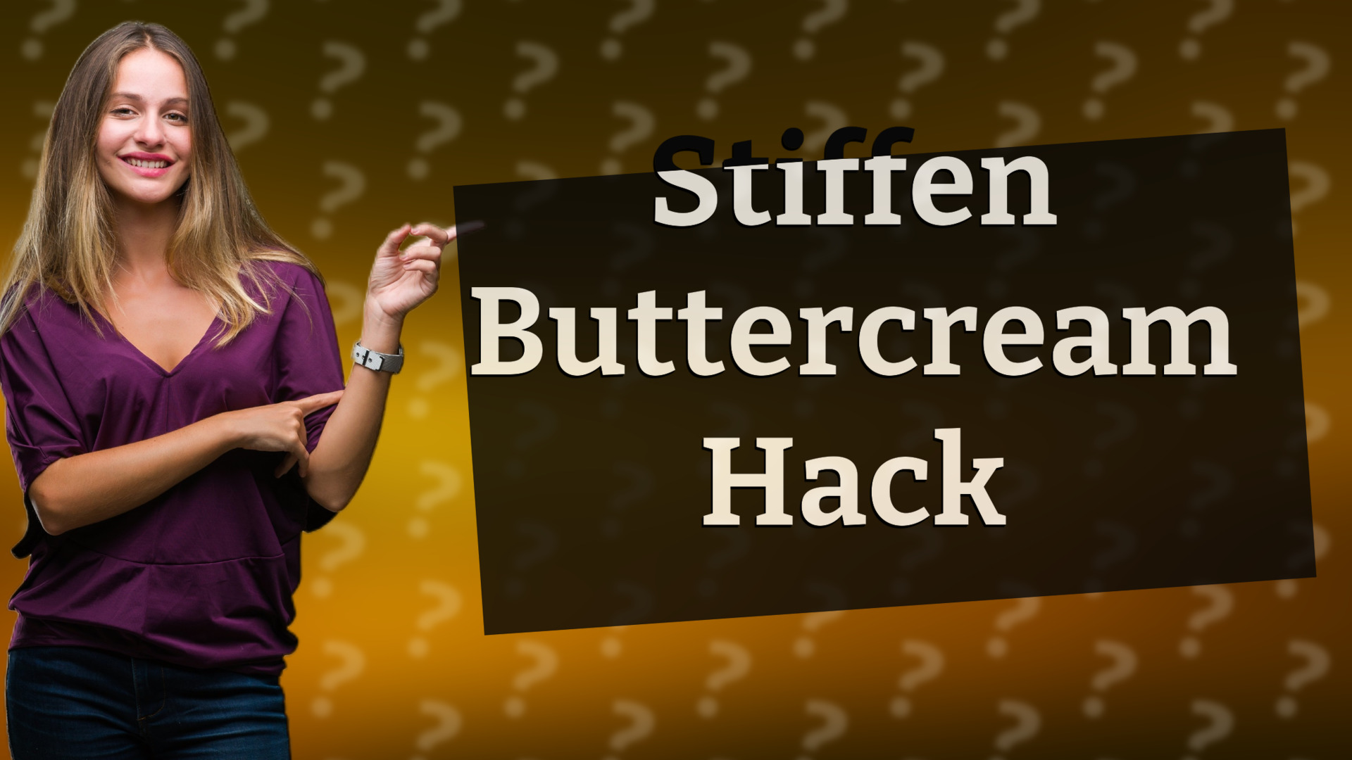 Stiffen Buttercream Hack