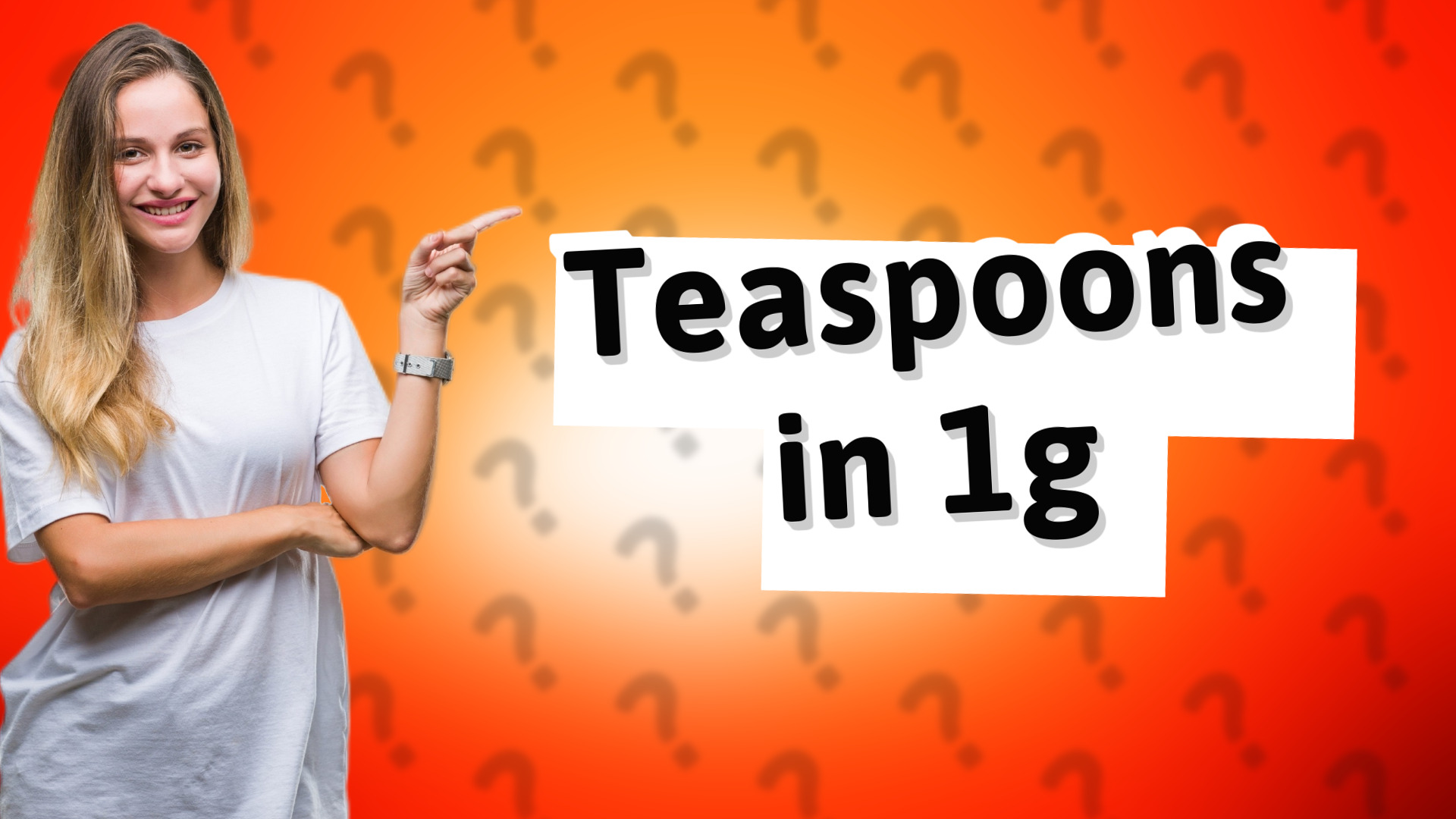 Teaspoons in 1g