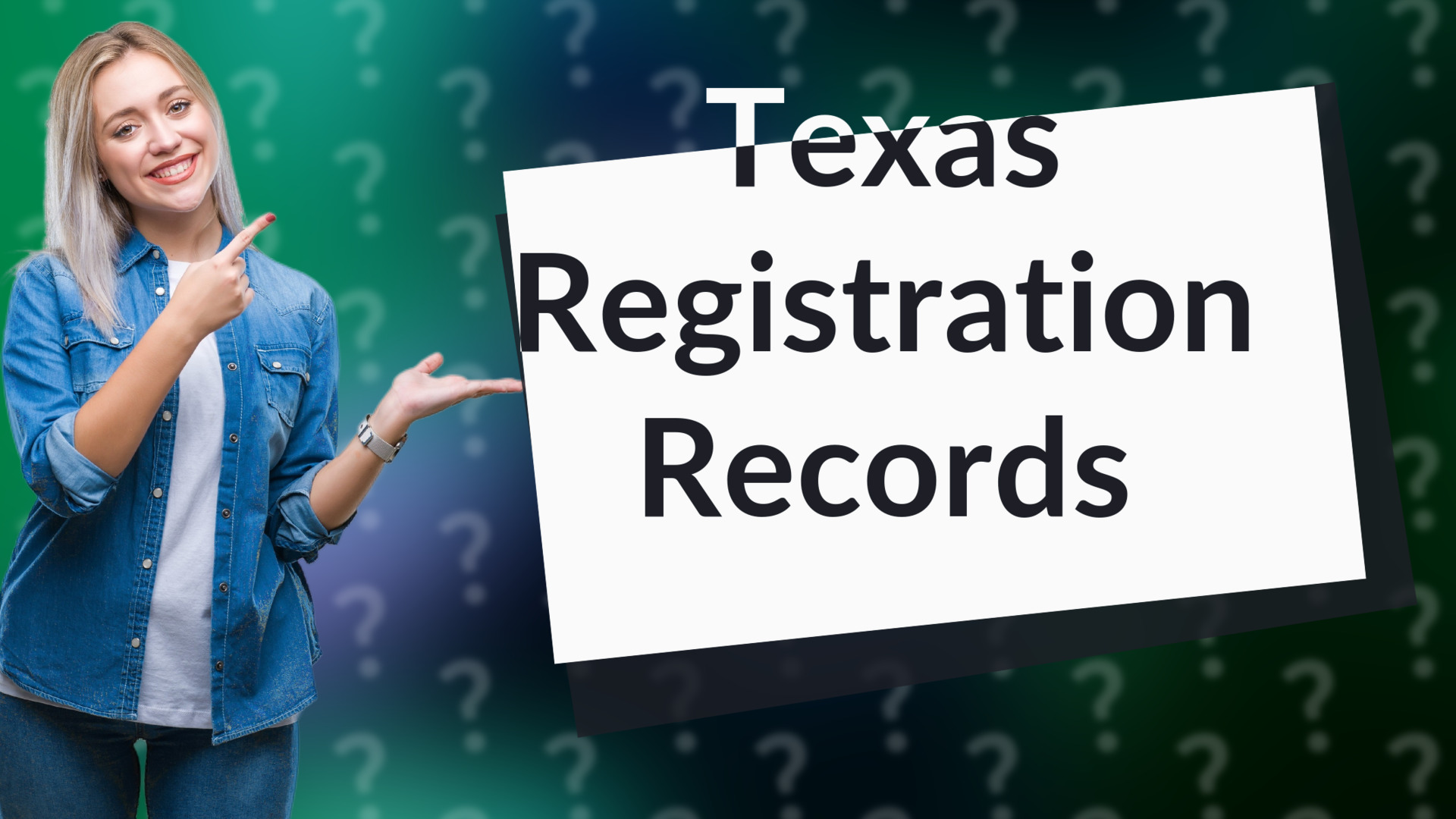 Texas Registration Records