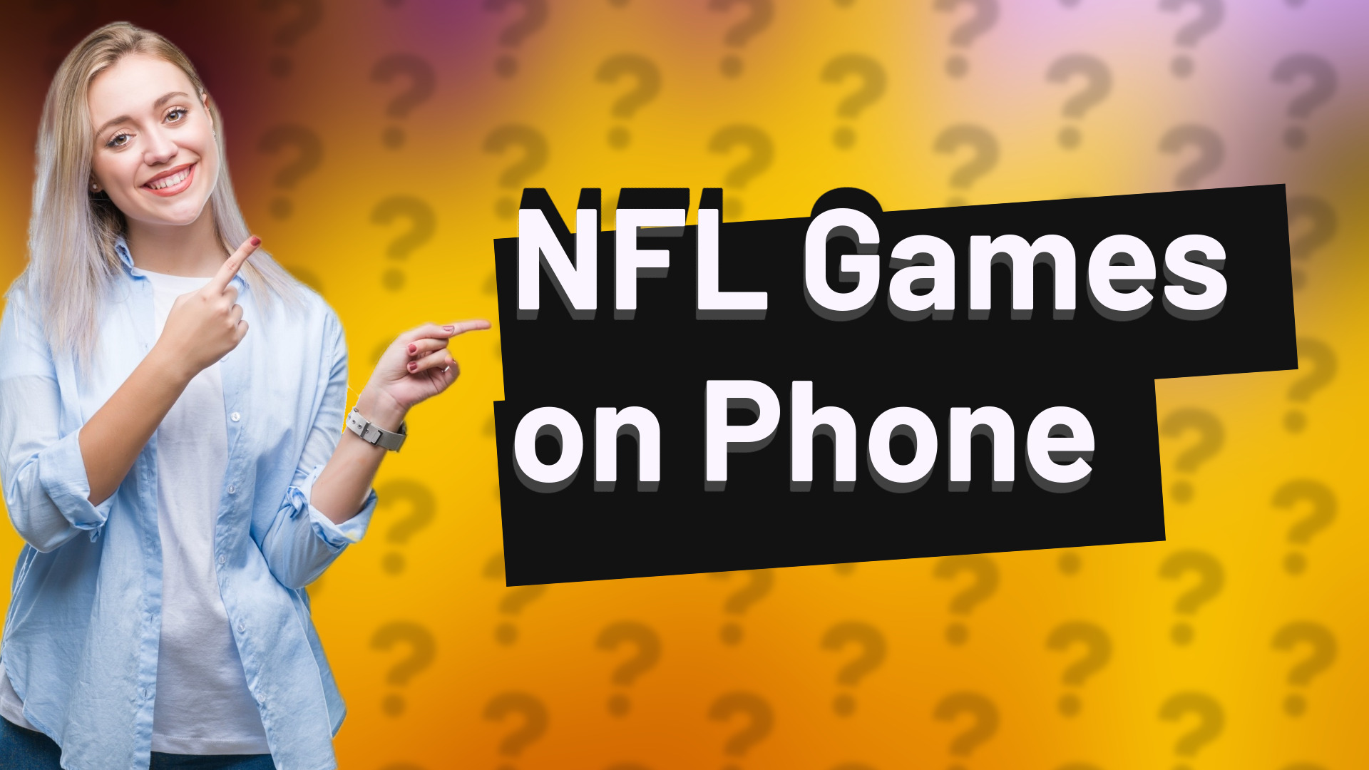 NFL Games on Phone