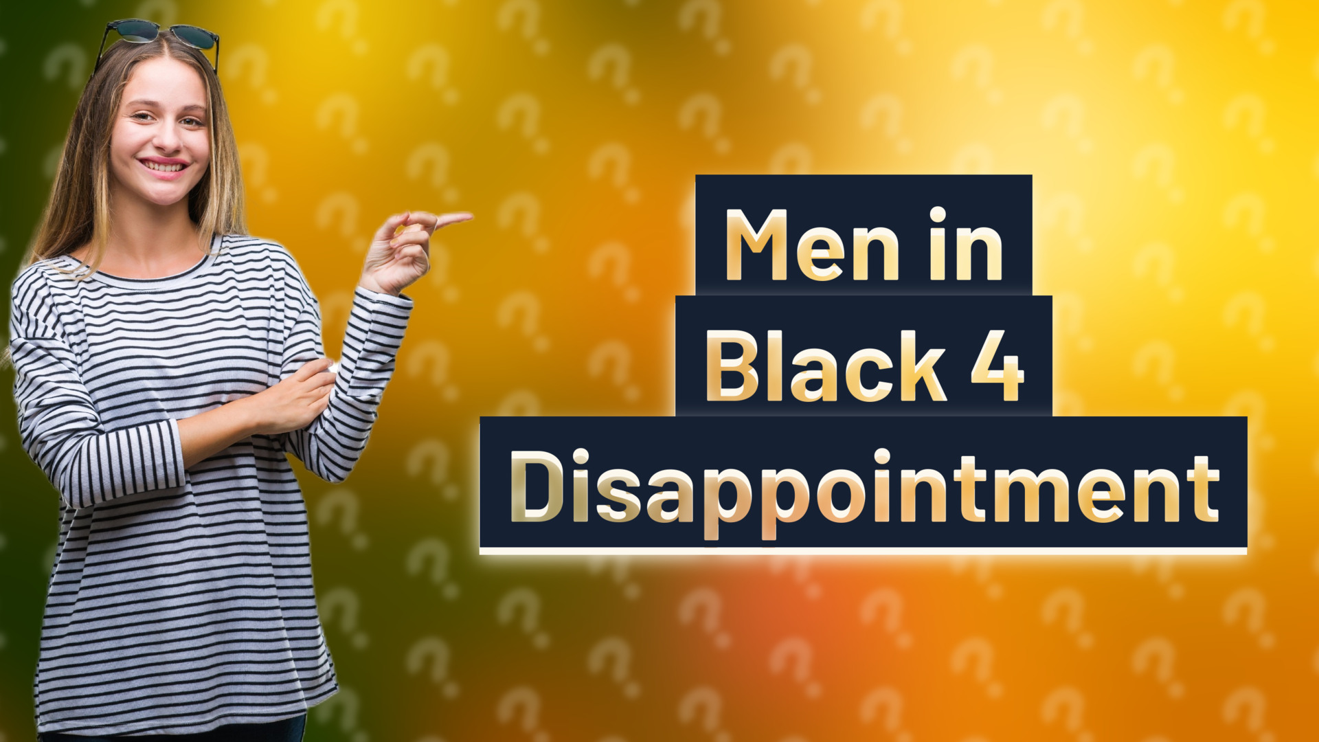 Men in Black 4 Disappointment