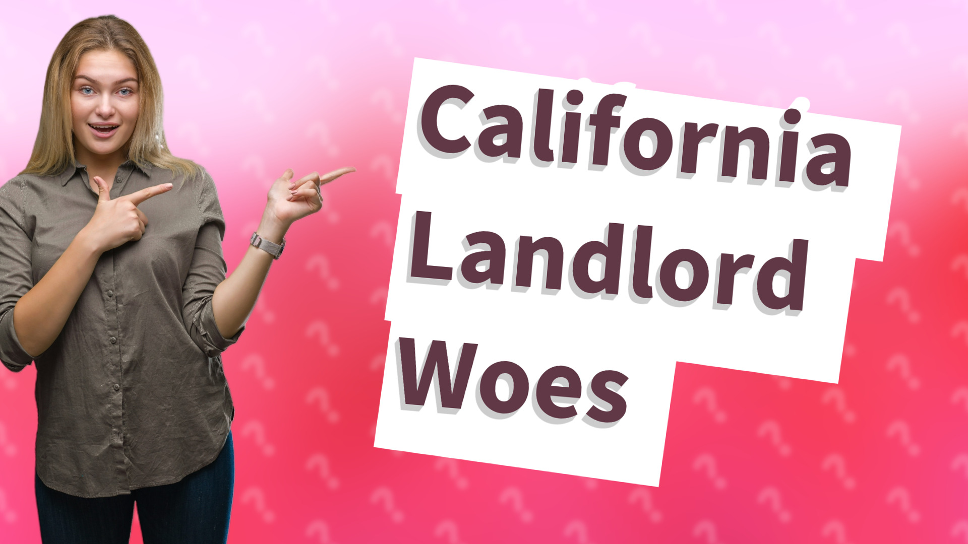 California Landlord Woes