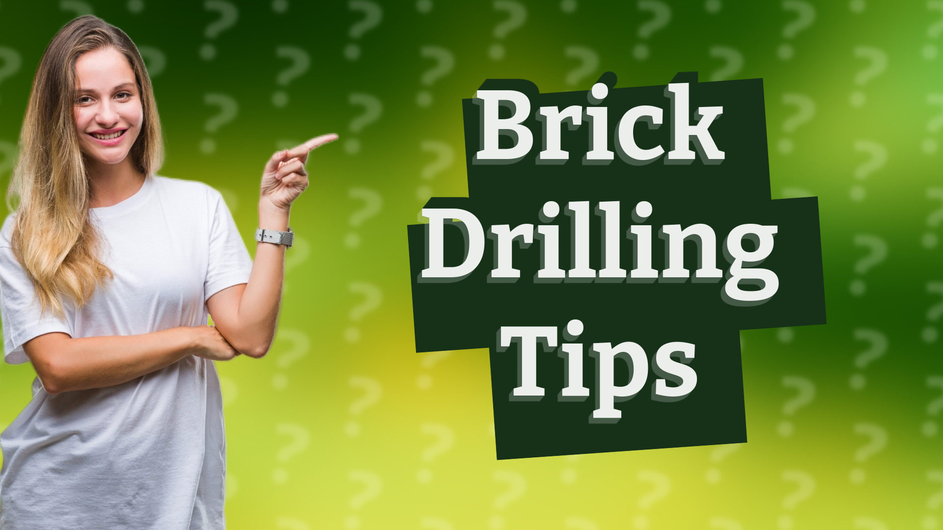 Brick Drilling Tips