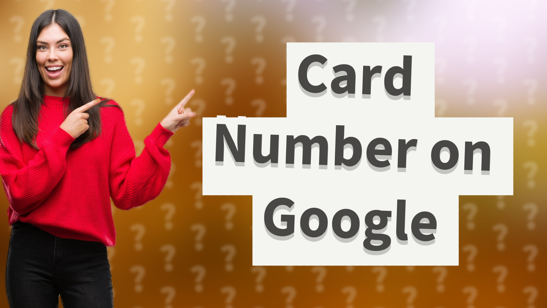 Card Number on Google