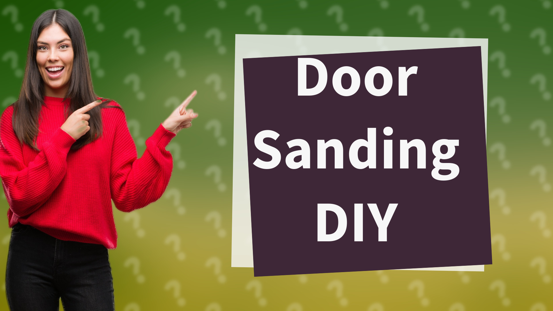 Door Sanding DIY