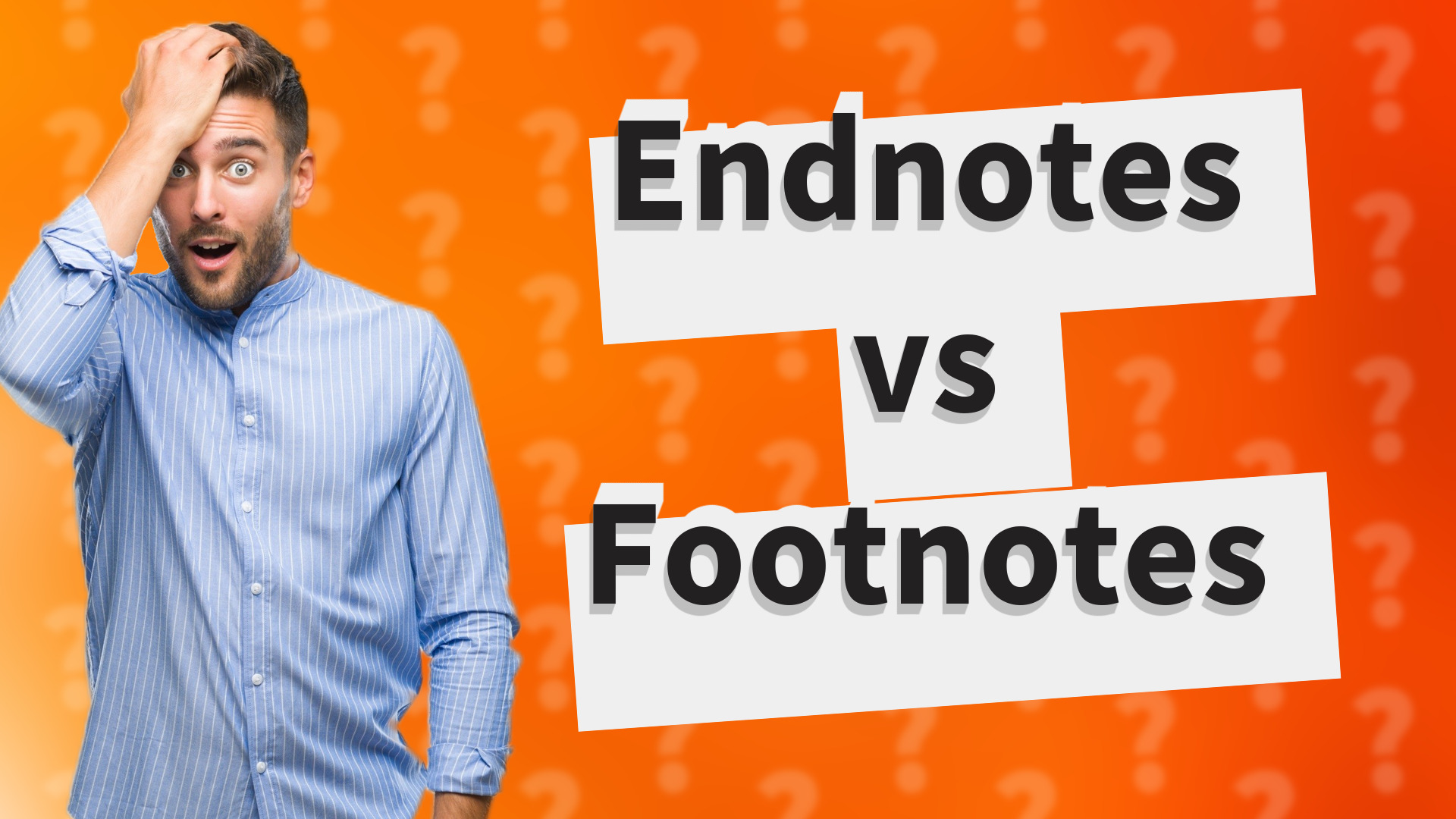 Endnotes vs Footnotes